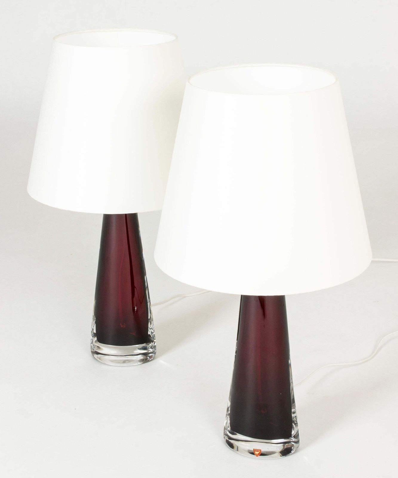 Mid-century glazen tafellampen van Carl Fagerlund, Orrefors, Zweden, jaren 1960 photo 2423.0