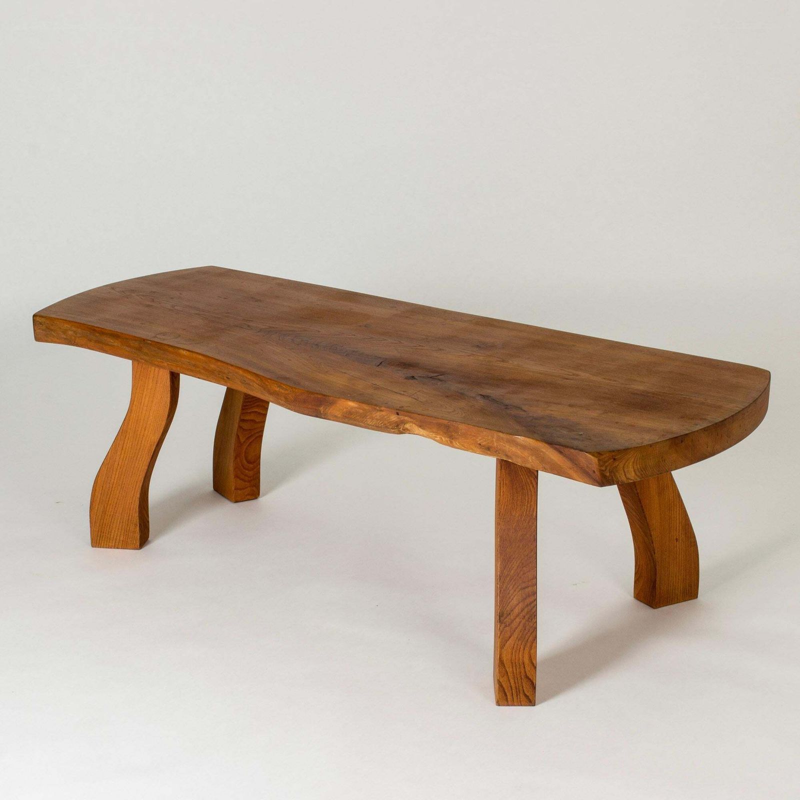 Organic Live Edge Elm Coffee Table By Peter Beijbom, Sweden, 1981 photo furniture