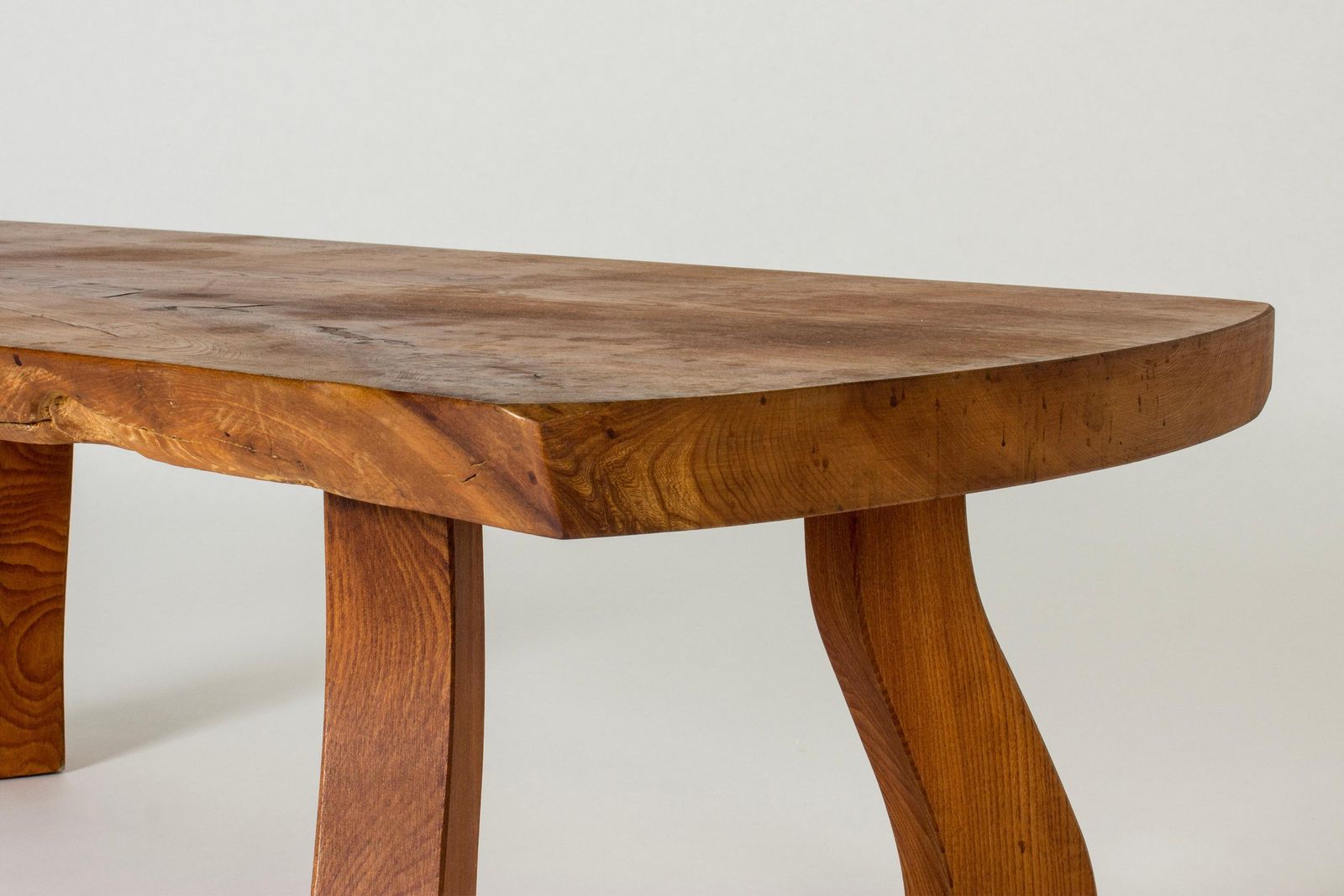 Organic Live Edge Elm Coffee Table By Peter Beijbom, Sweden, 1981 photo vinterior