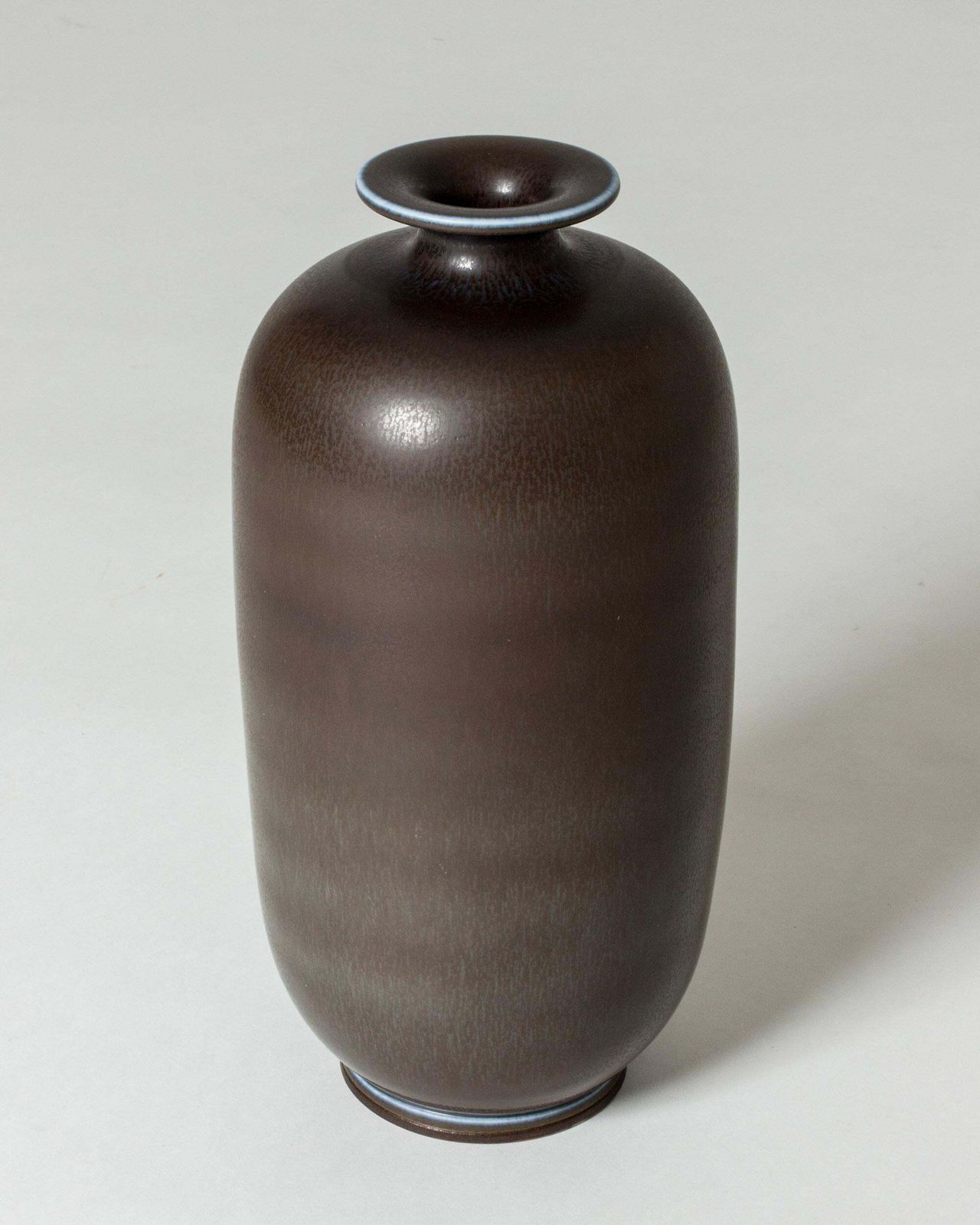 Midcentury Stoneware Vase By Berndt Friberg, Gustavsberg, Sweden, 1950s photo furniture