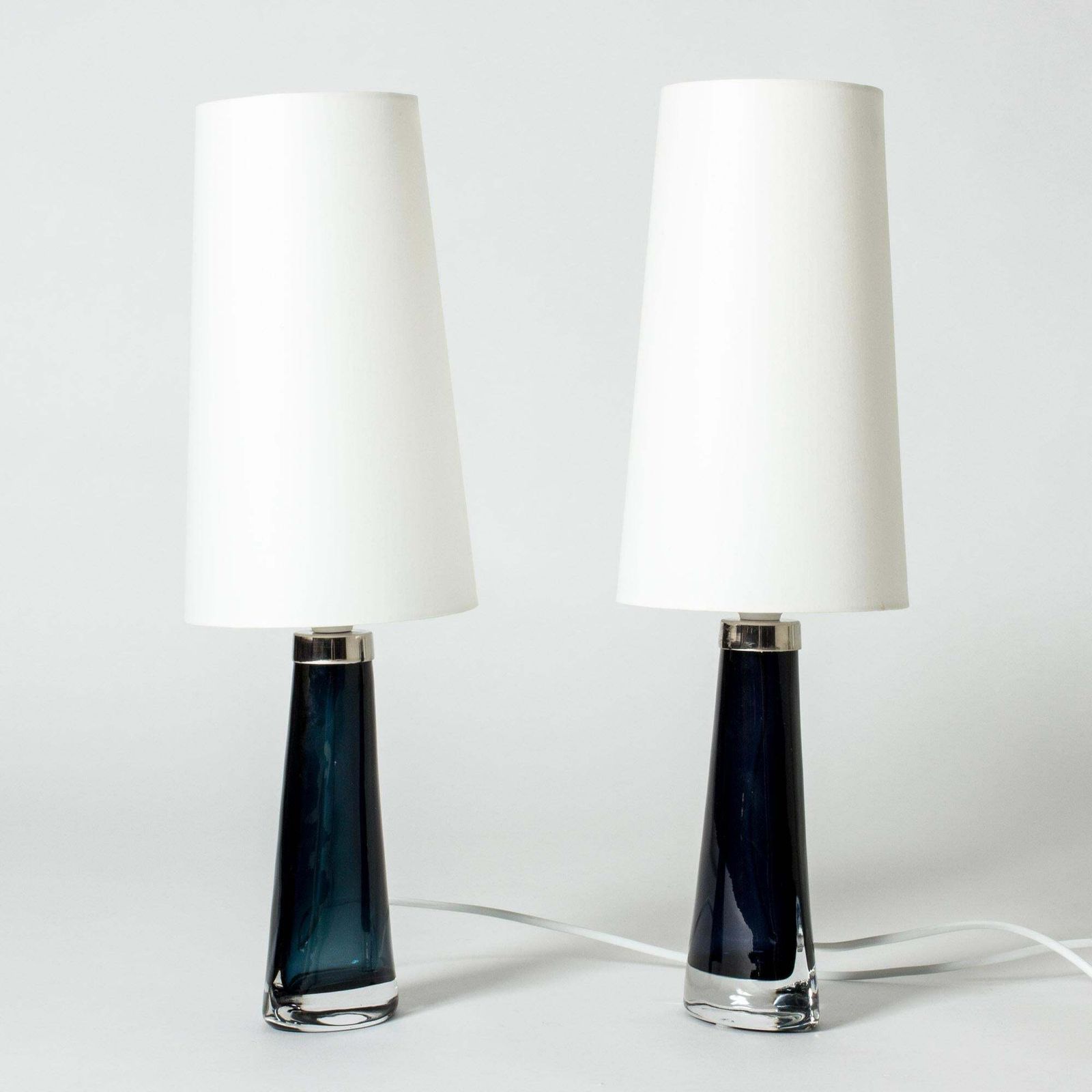 Mid-century glazen tafellampen van Carl Fagerlund, Orrefors, Zweden, jaren 1960 photo Verlichting