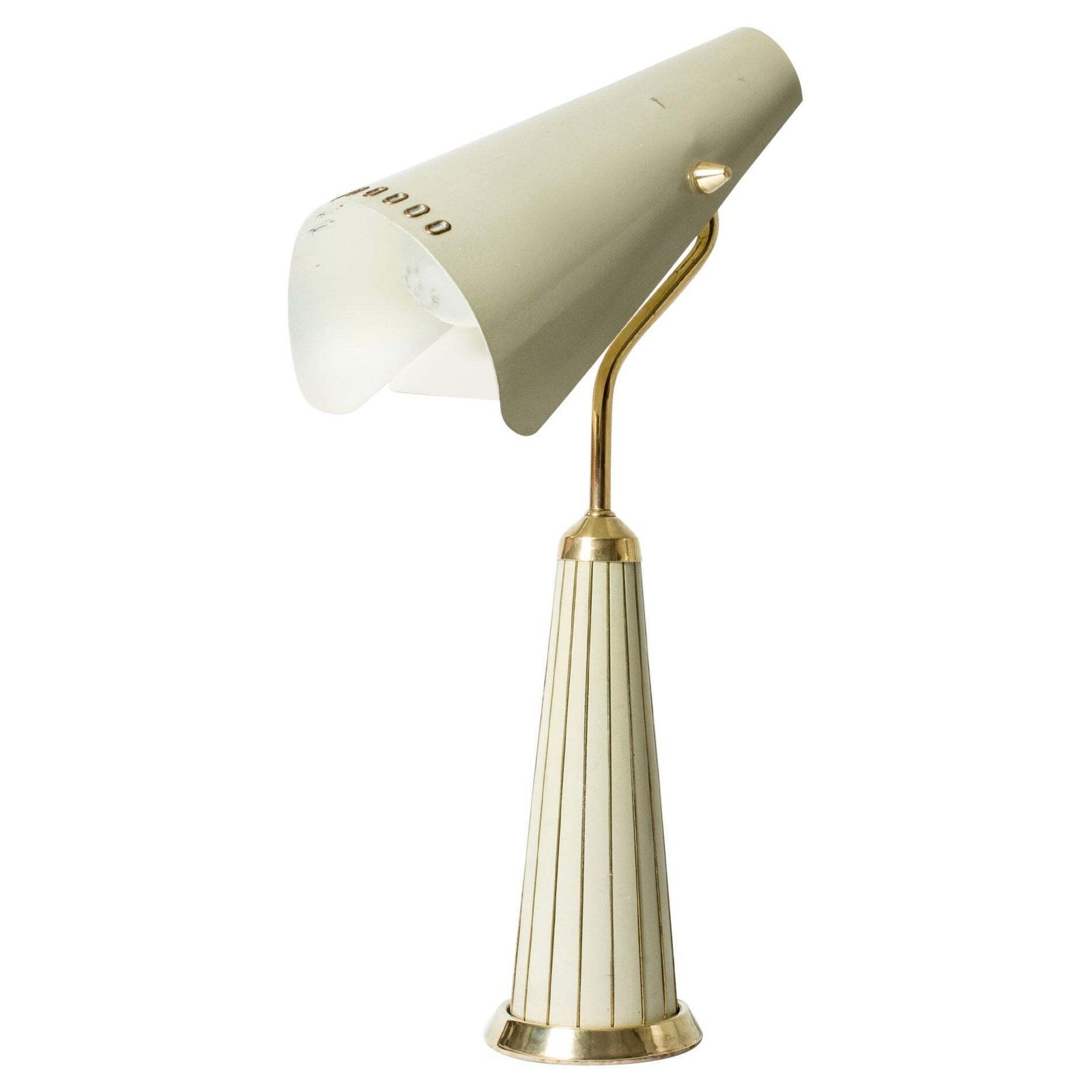 Lampe de table suédoise moderne en laiton, Fåglavik, Suède, années 1950