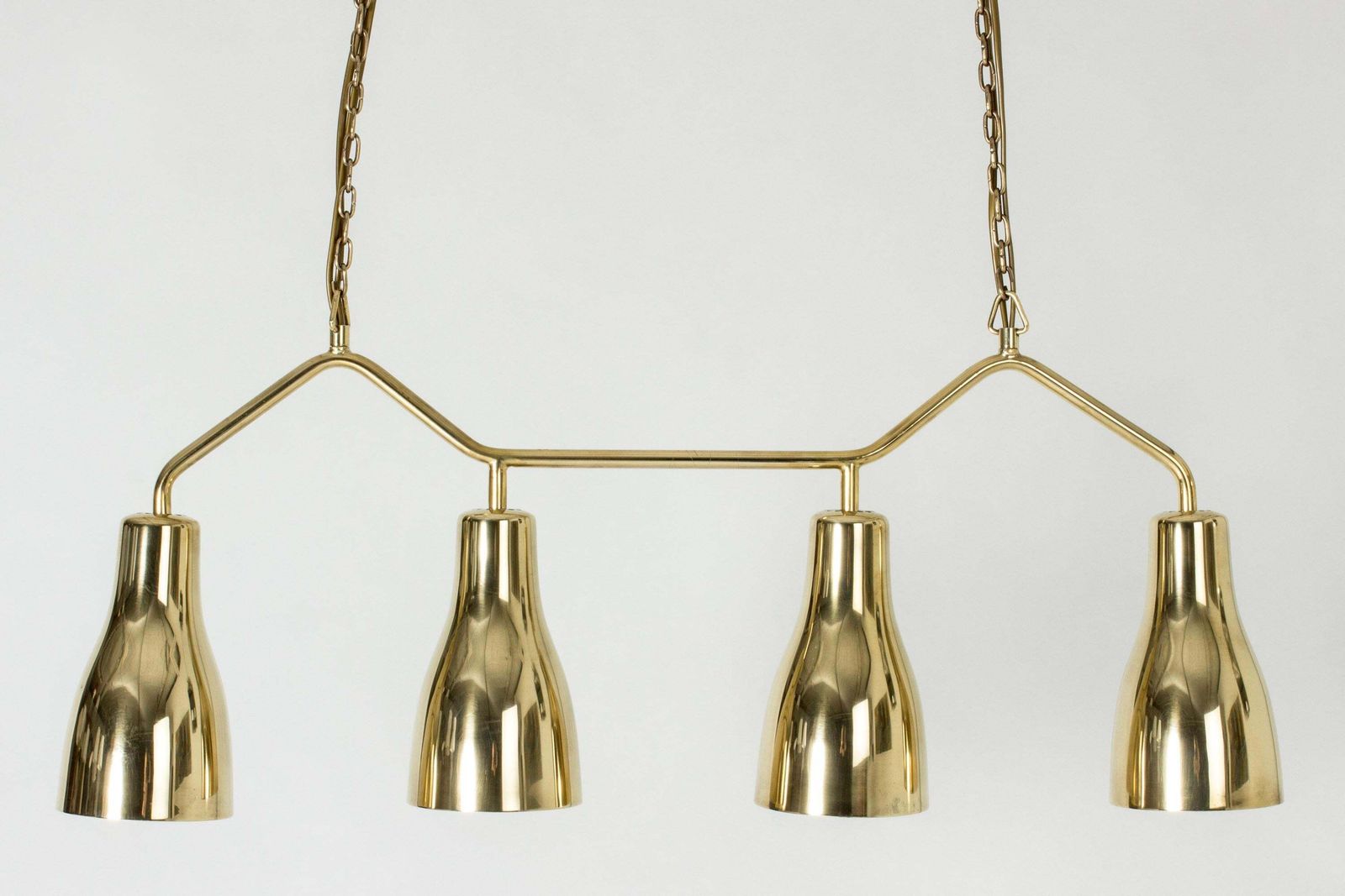 Mid-Century Modern Messing Hanglamp van Hans Bergström, Zweden, jaren 1950 photo furniture