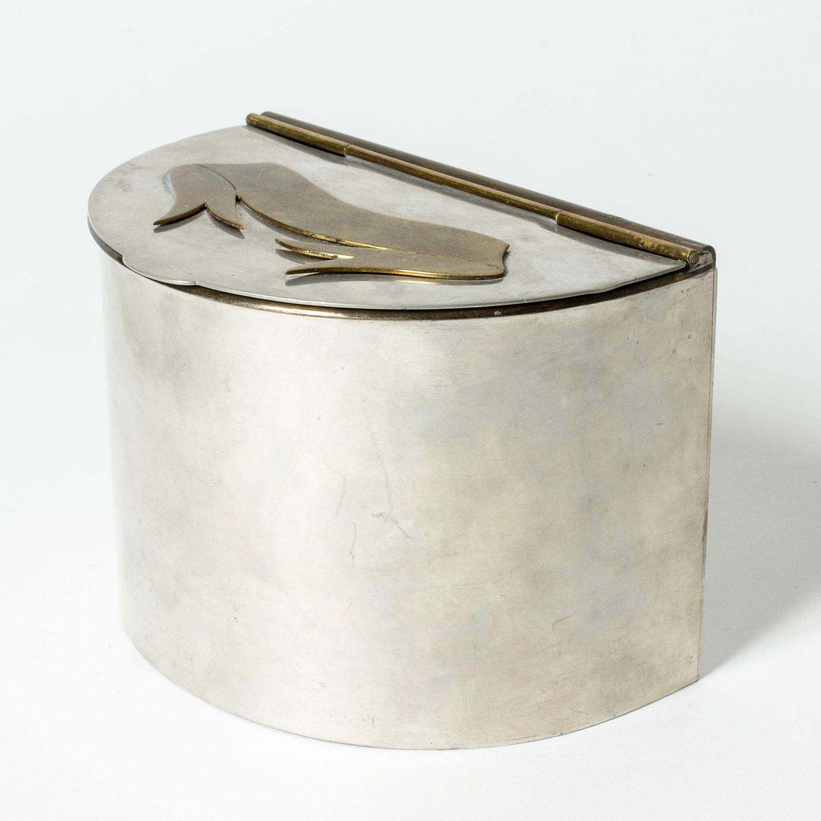 Mid-century Scandinavisch tinnen pot van Estrid Ericson, Svenskt Tenn, Zweden, 1967 photo for sale