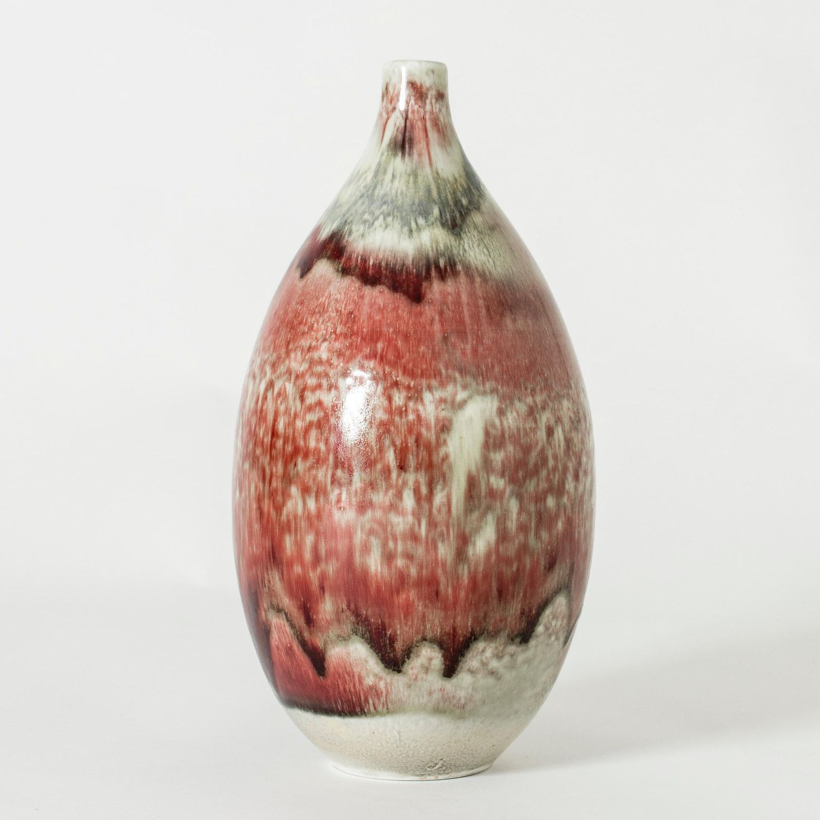 Vintage Mid Century Vase By Friedl Holzer Kjellberg, Arabia, 1940s photo for sale