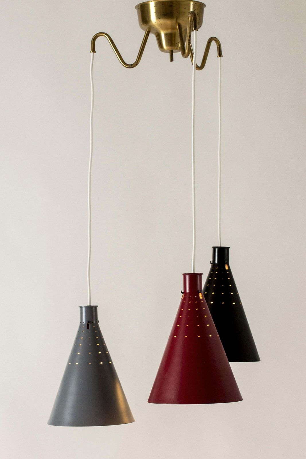 Vintage Scandinavian plafondlamp, Alf Svensson, Zweden, jaren 1950 photo Verlichting