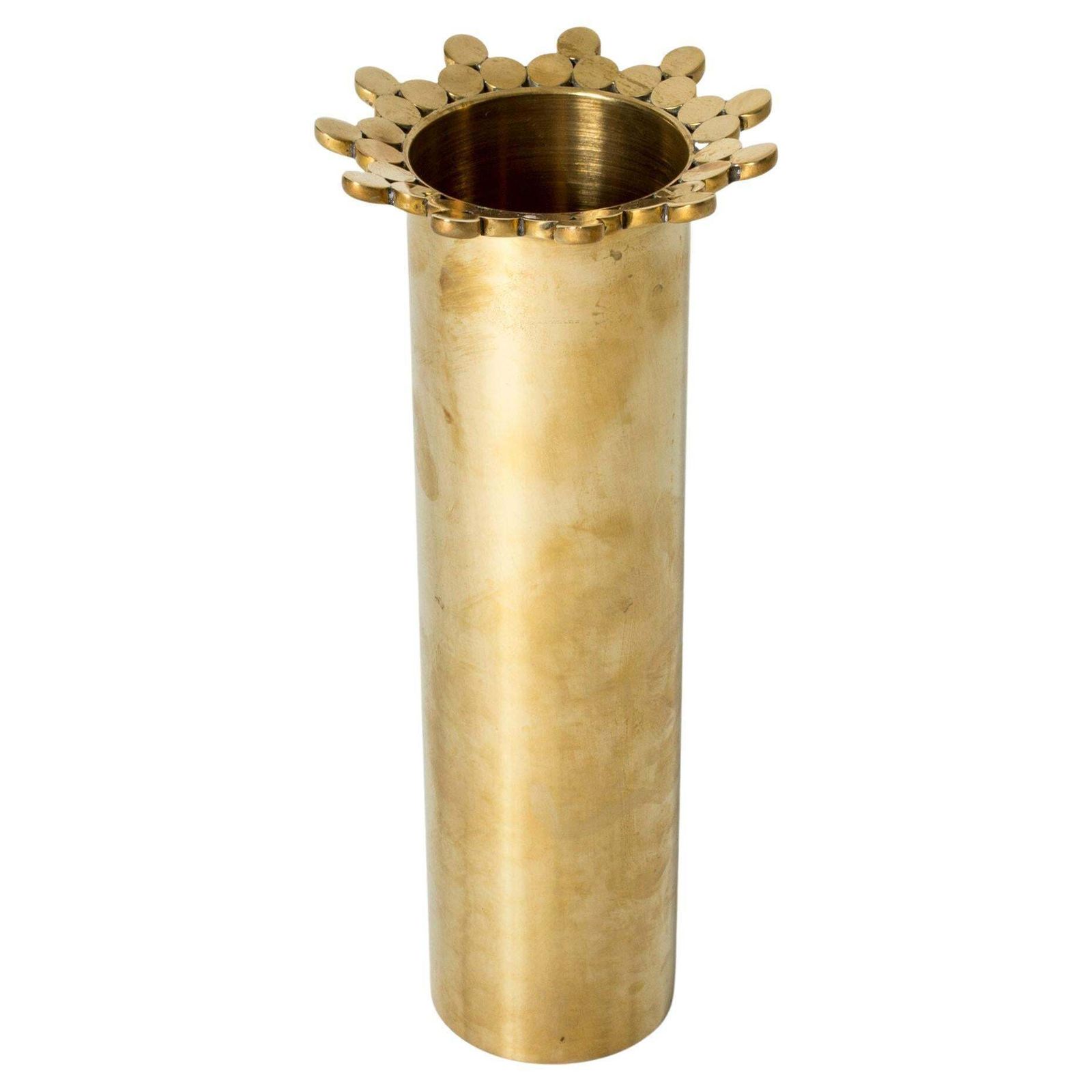 Brass Vase By Pierre Forssell For Skultuna, Sweden