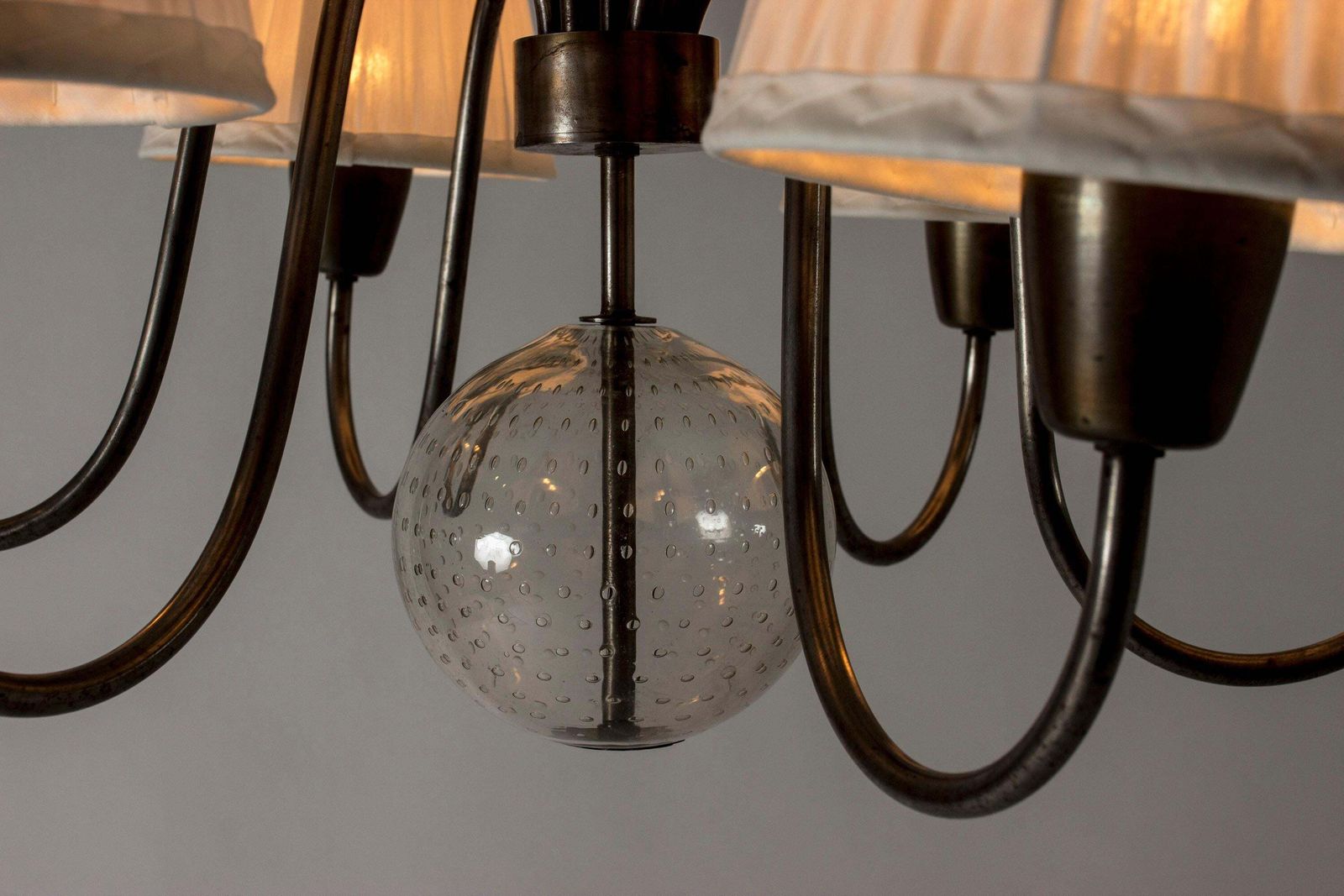 Lustre Hans Bergström pour Ateljé Lyktan, Suède, années 1940 photo furniture