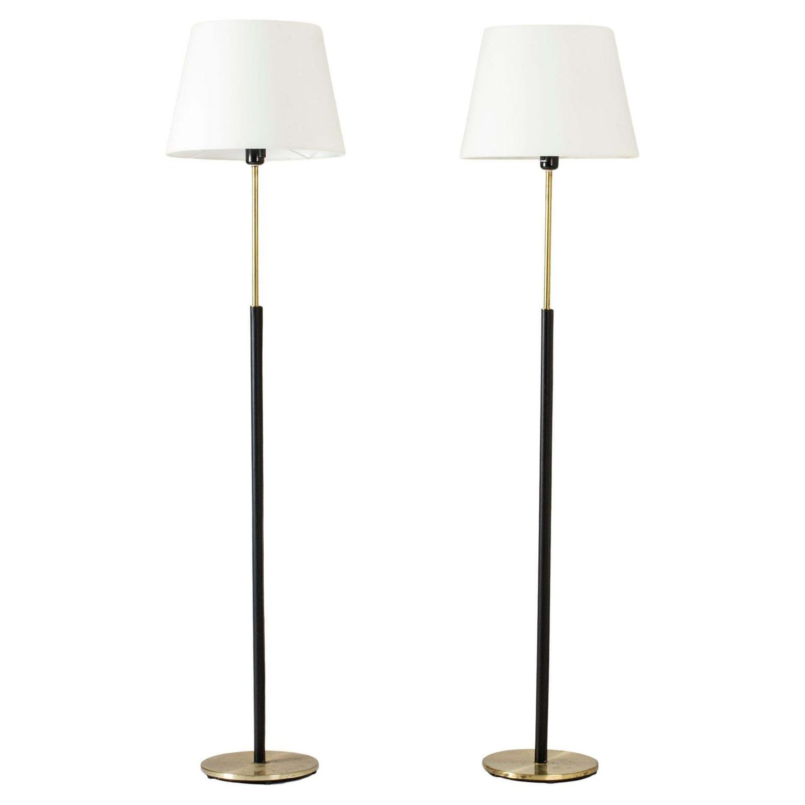 Pair Of Floor Lamps From Falkenbergs Belysning, Sweden, 1960s
