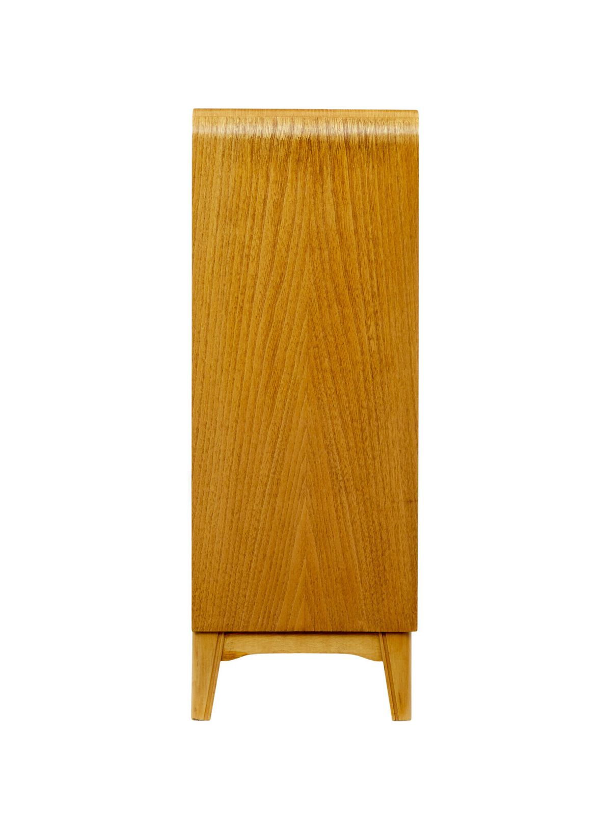 Scandinavian Mid Century Elm And Burr Low Open Bookcase By Bodafors photo 2475.0