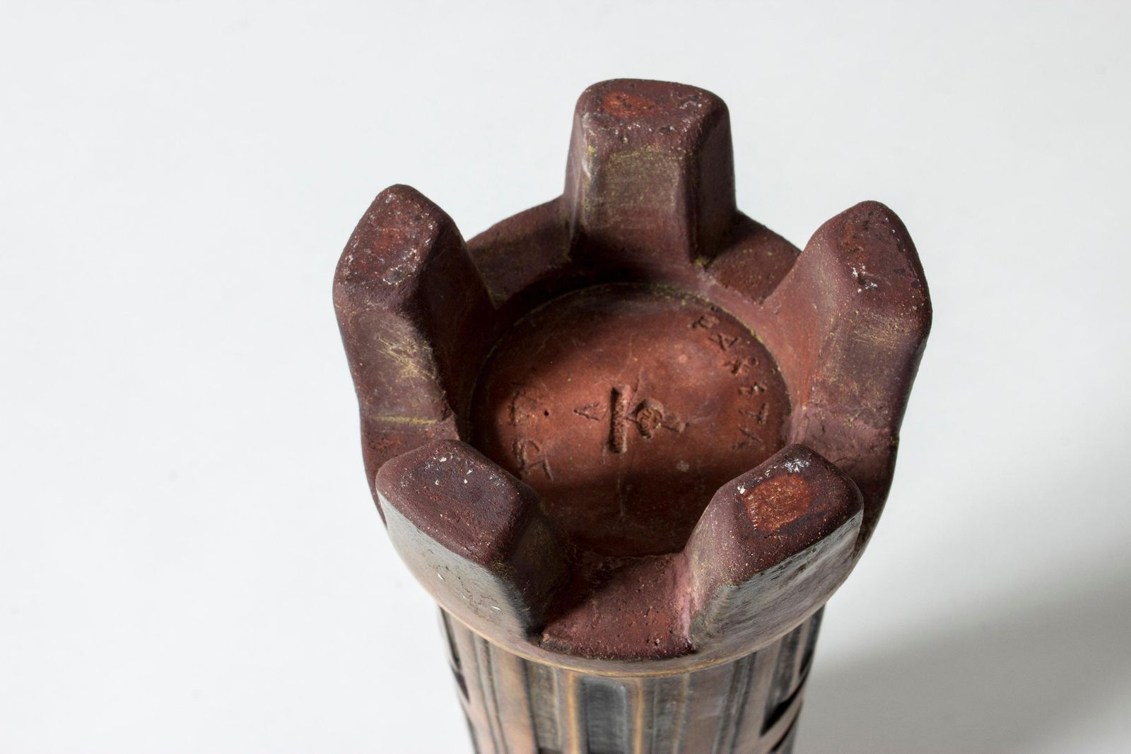 Stoneware "Farsta Rust" Vase By Wilhelm Kåge For Gustavsberg, Sweden, 1940s photo buy