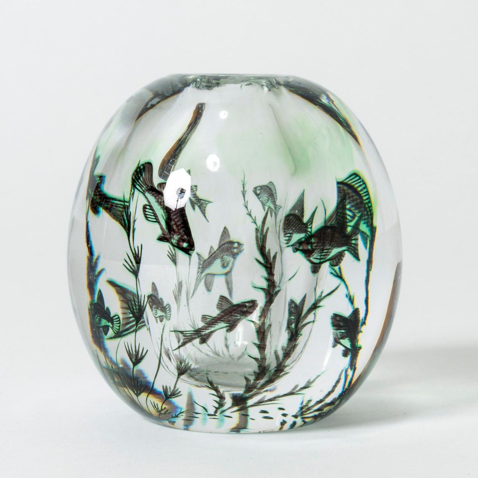 Vase Graal par Edward Hald pour Orrefors, Suède, 1953 photo furniture