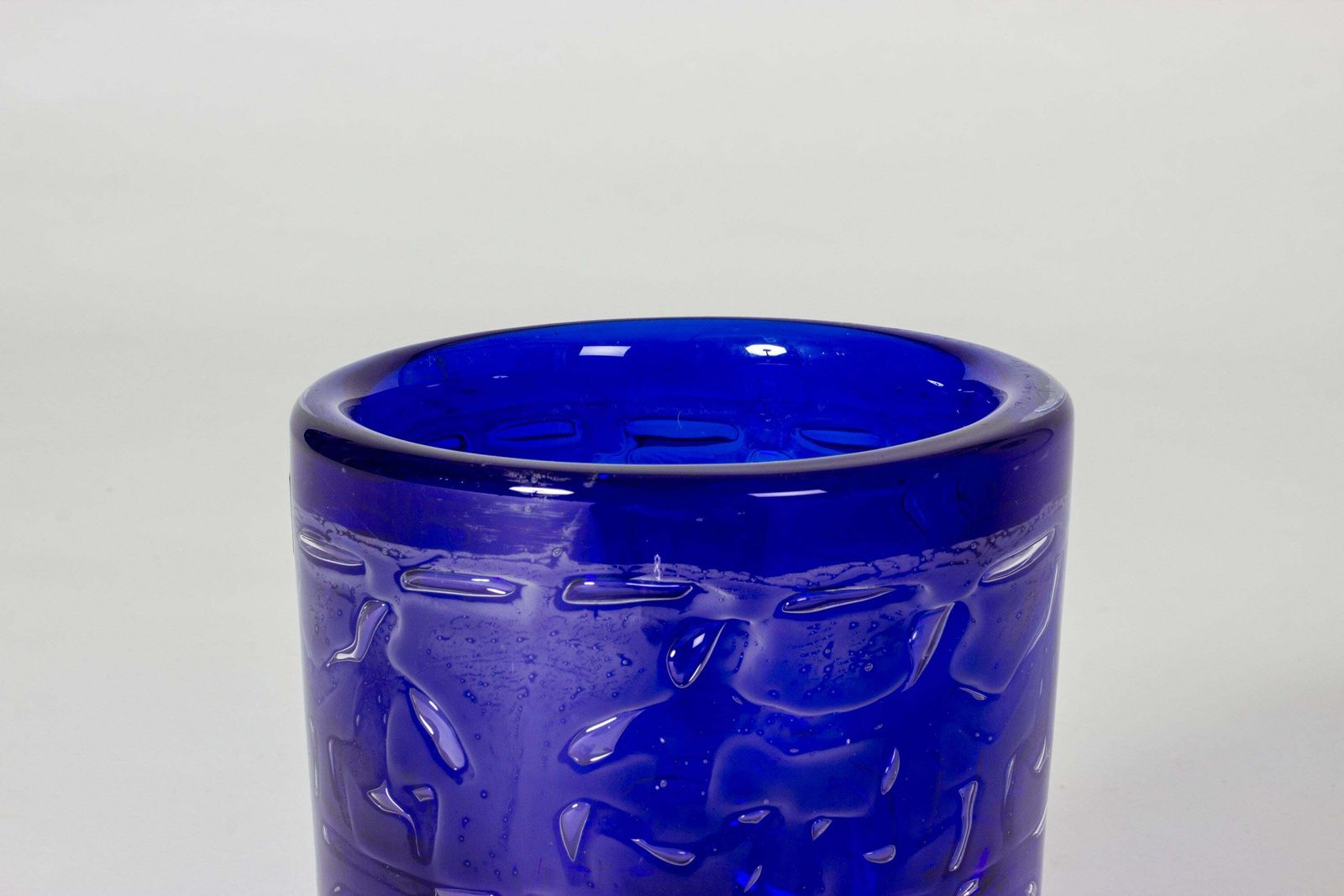 Thalatta blauwe glazen vaas van Bengt Edenfalk, Zweden, jaren 1960 photo Woonaccessoires