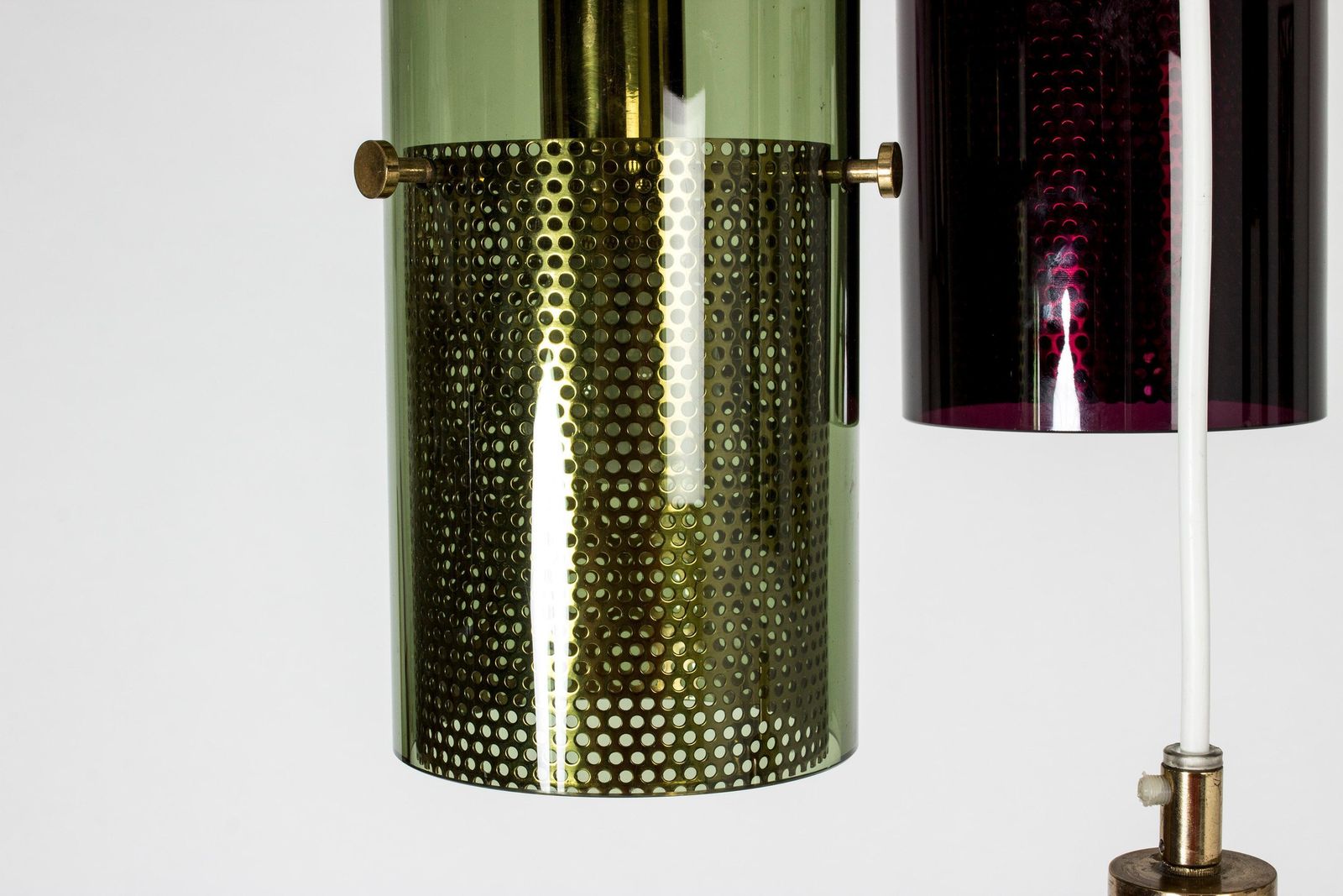 1960s Scandinavian Modern Glass Pendant Lamp By Hans Agne Jakobsson photo 3606.0