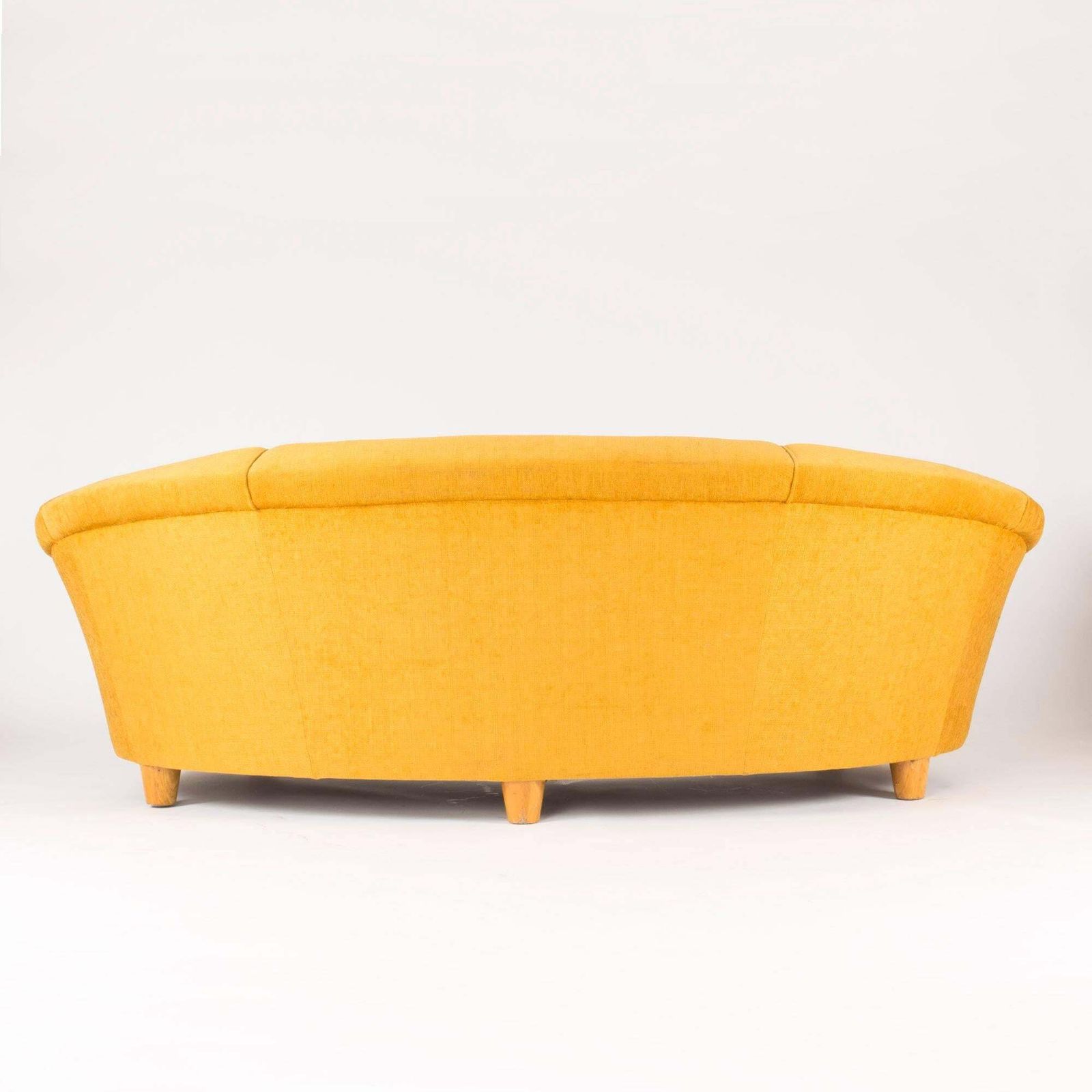 Canapé 3 places incurvé de style Otto Schulz photo for sale