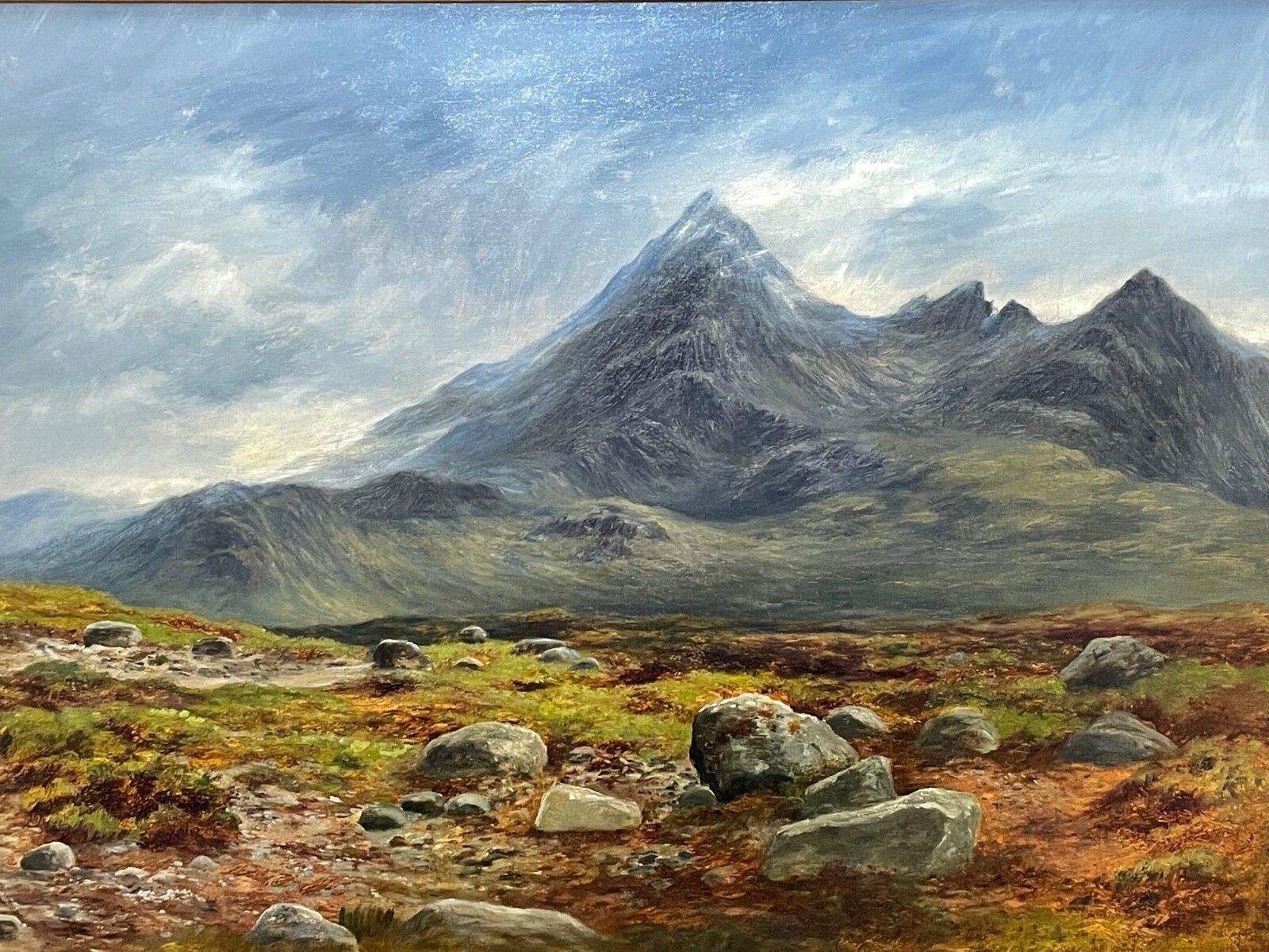 William Beattie Brown Sgùrr Nan Gillean Skye Victorian Scottish Oil Painting photo furniture