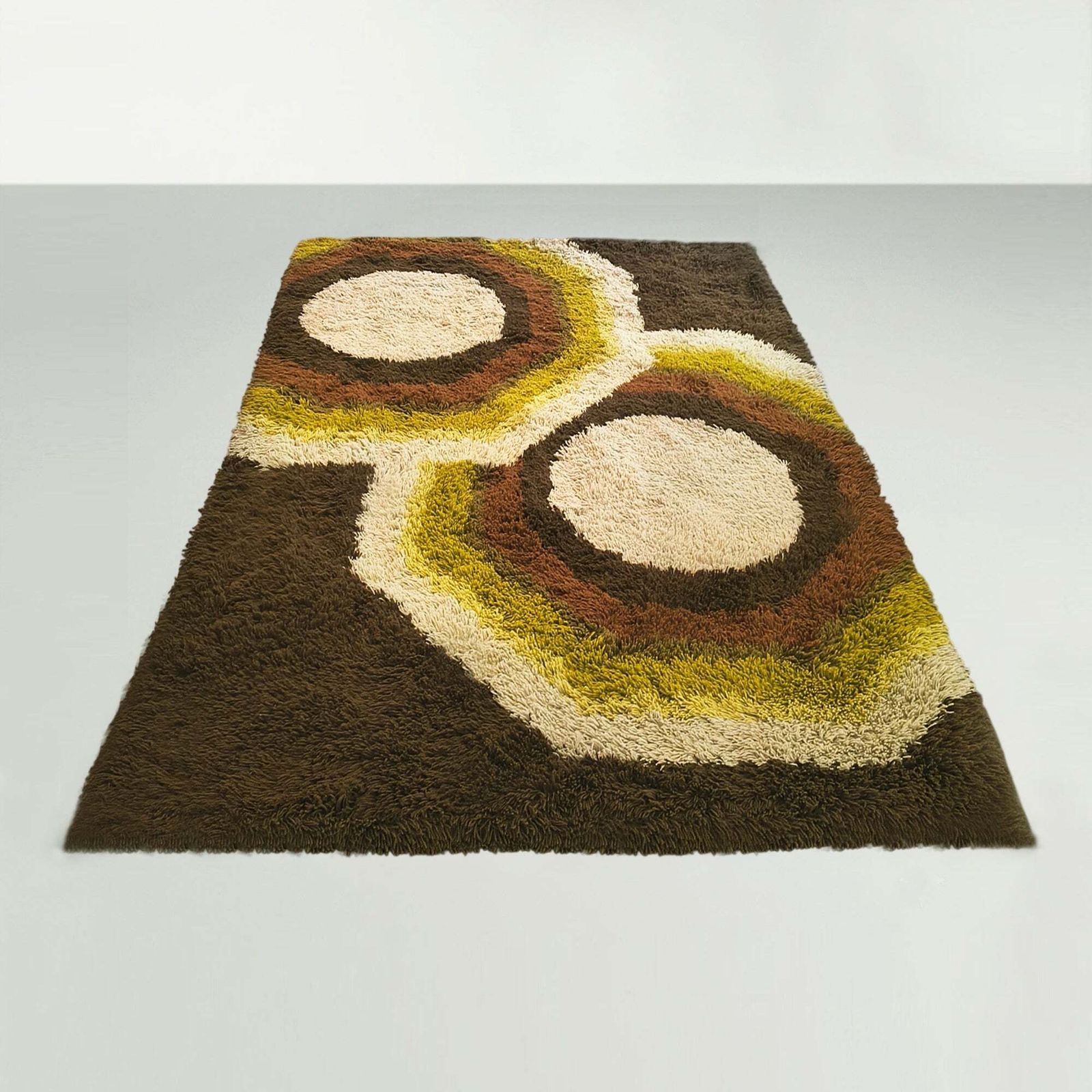 Tapis Space Age Desso avec étiquette du fabricant, années 1970. photo furniture