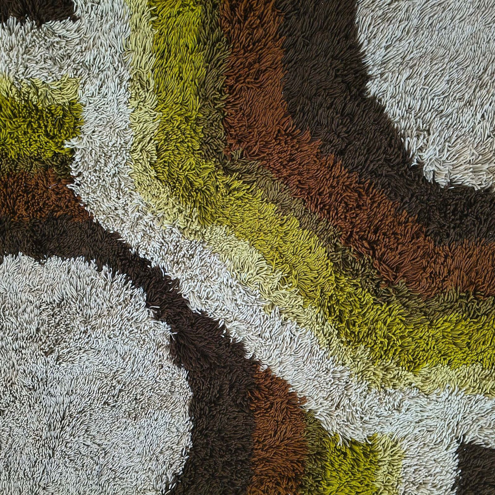 Tapis Space Age Desso avec étiquette du fabricant, années 1970. photo buy