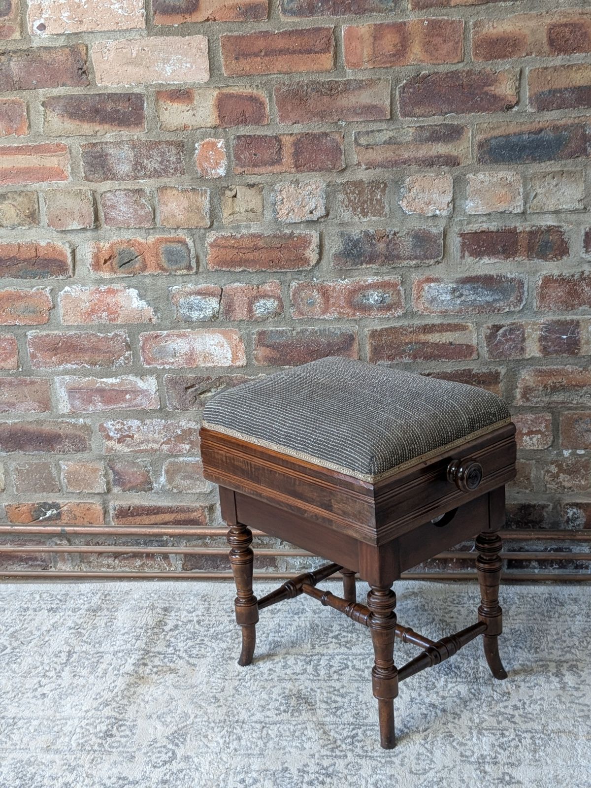 Victorian Mechanical Rise And Fall Piano Stool By Brooks Ltd photo buy