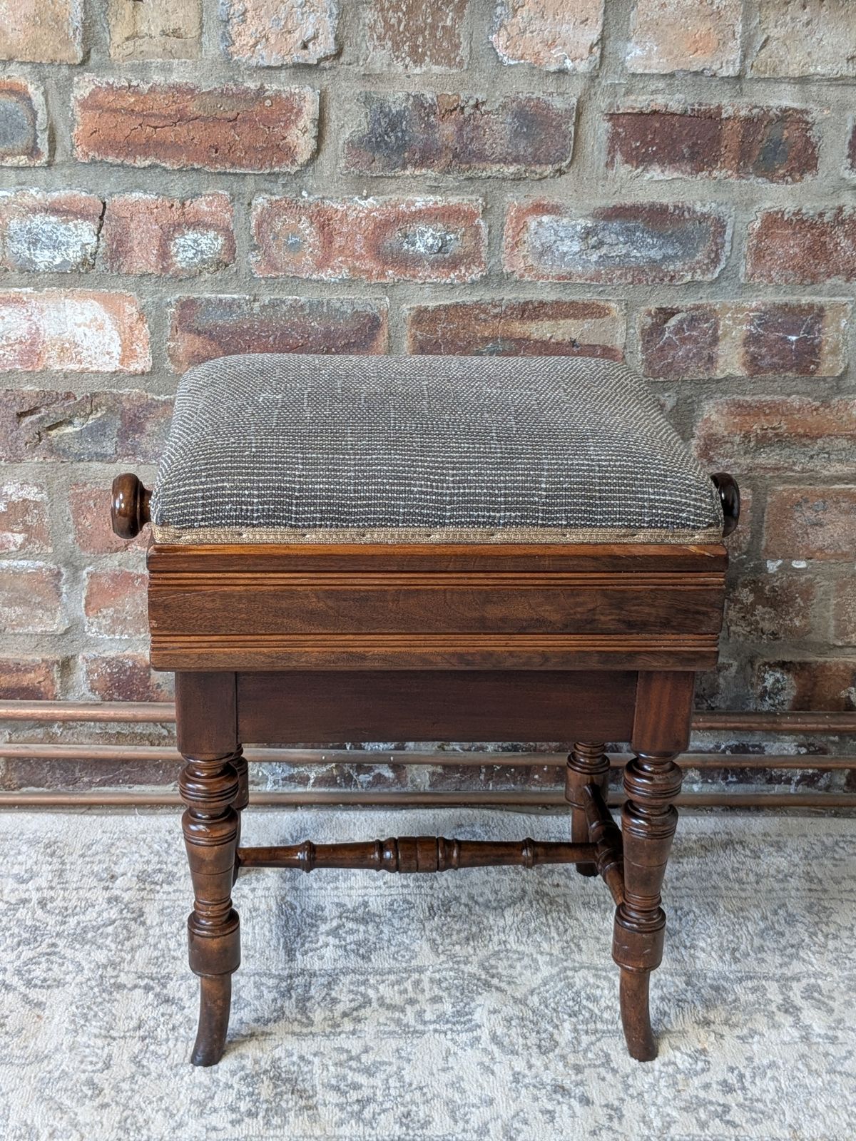photo furniture Victorian Mechanical Rise And Fall Piano Stool By Brooks Ltd