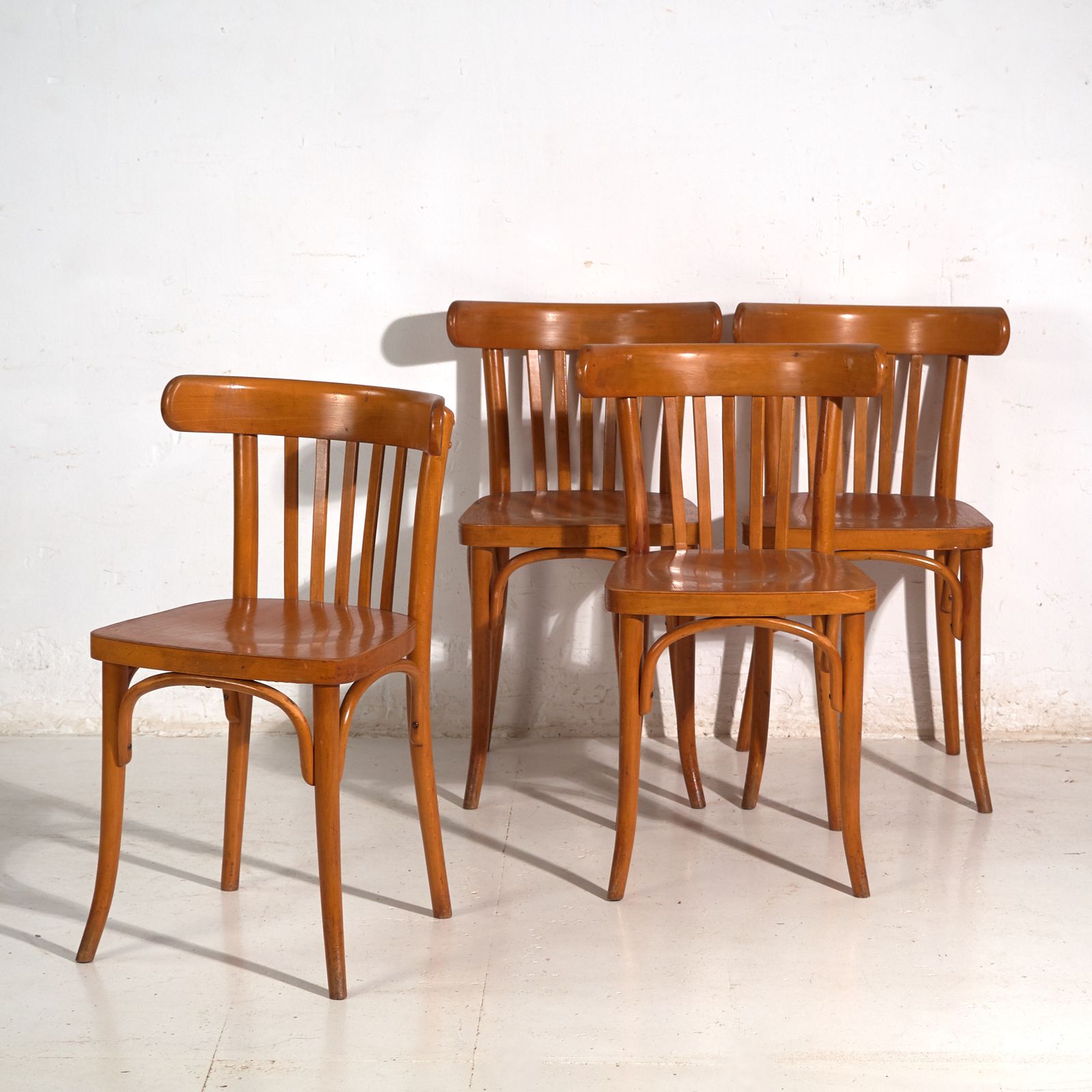 Chaises d'époque Ligna en bois courbé - Tchécoslovaquie, vers 1960 #6