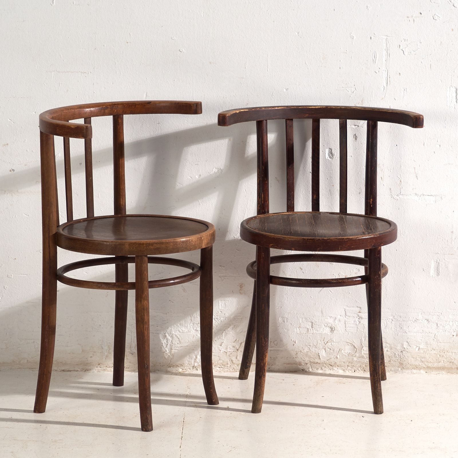 Antique Armchairs In Thonet Style Bentwood – Central Europe, Circa 1930 – Set Of 2 Chairs #3