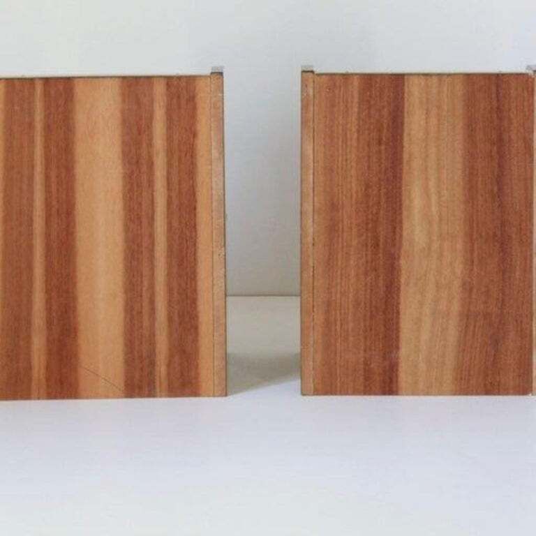 Tables de chevet italiennes vintage en teck, vers 1970 photo 1100.0