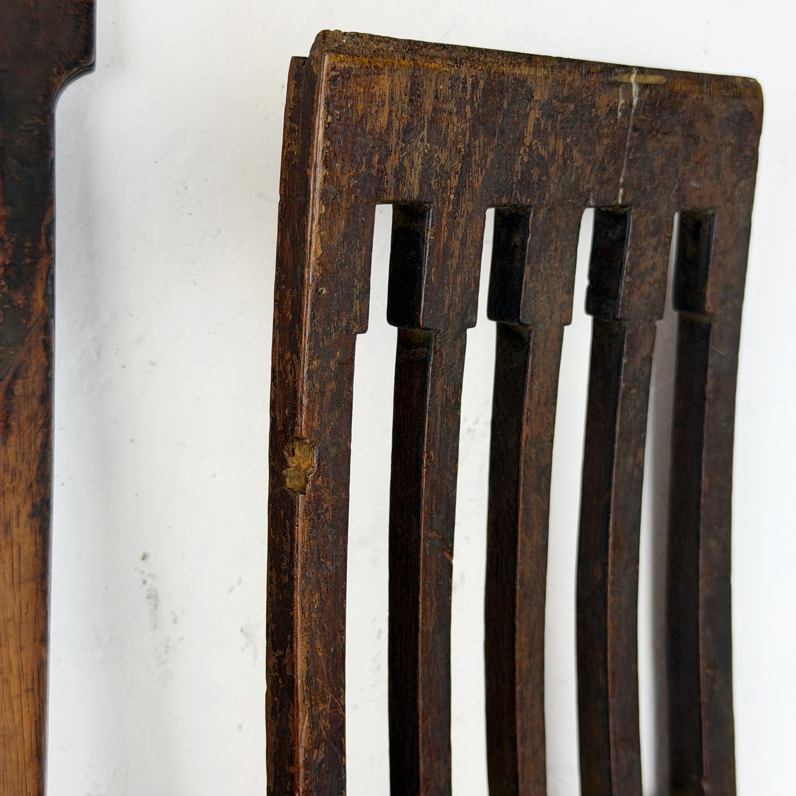 Set Of 2 Antique French Wooden Furniture Fragments, Architectural Salvage photo 125.0