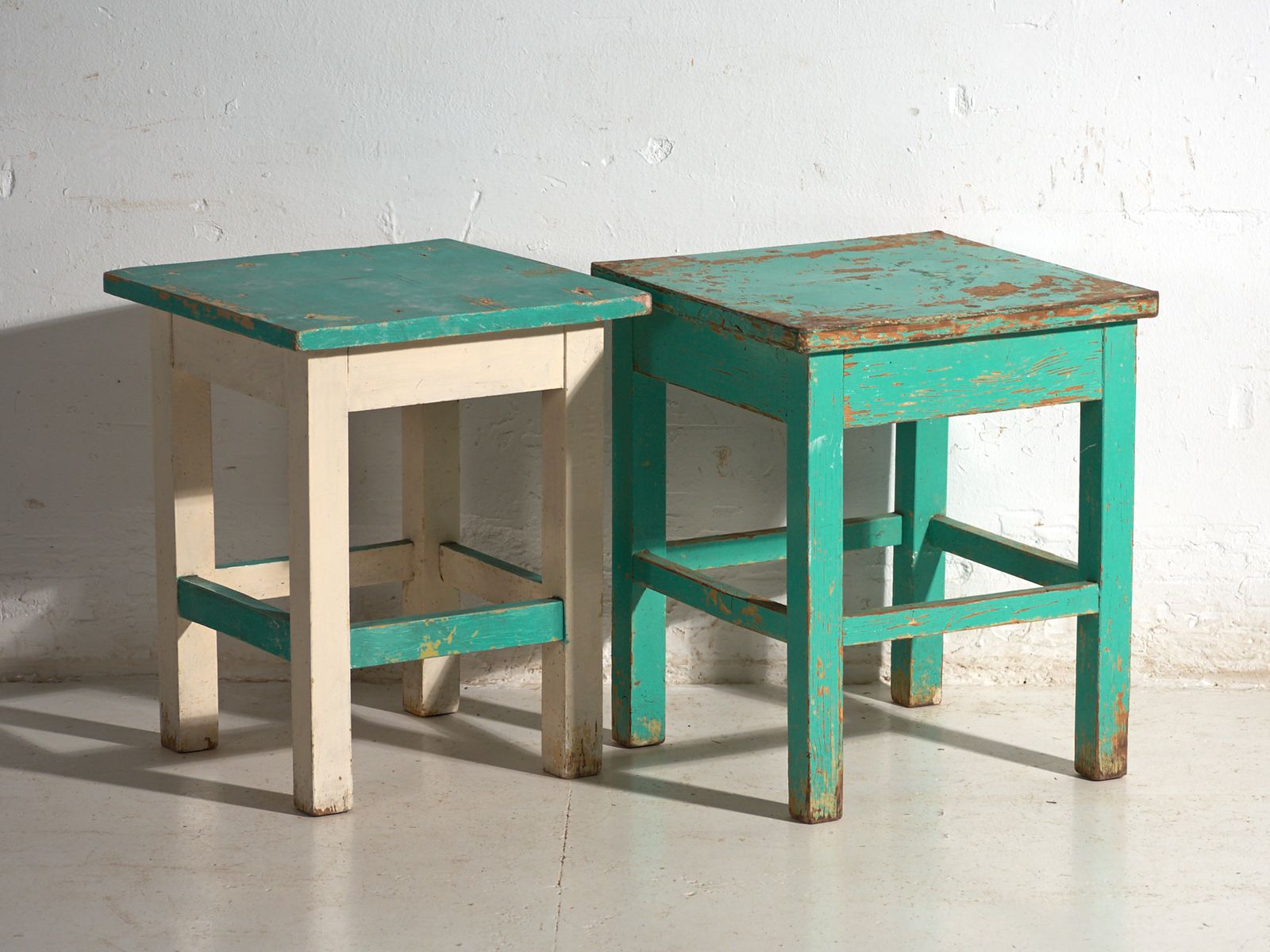 Antique Bedside Tables In Pine Wood – Central Europe, Circa 1940 #14 photo for sale