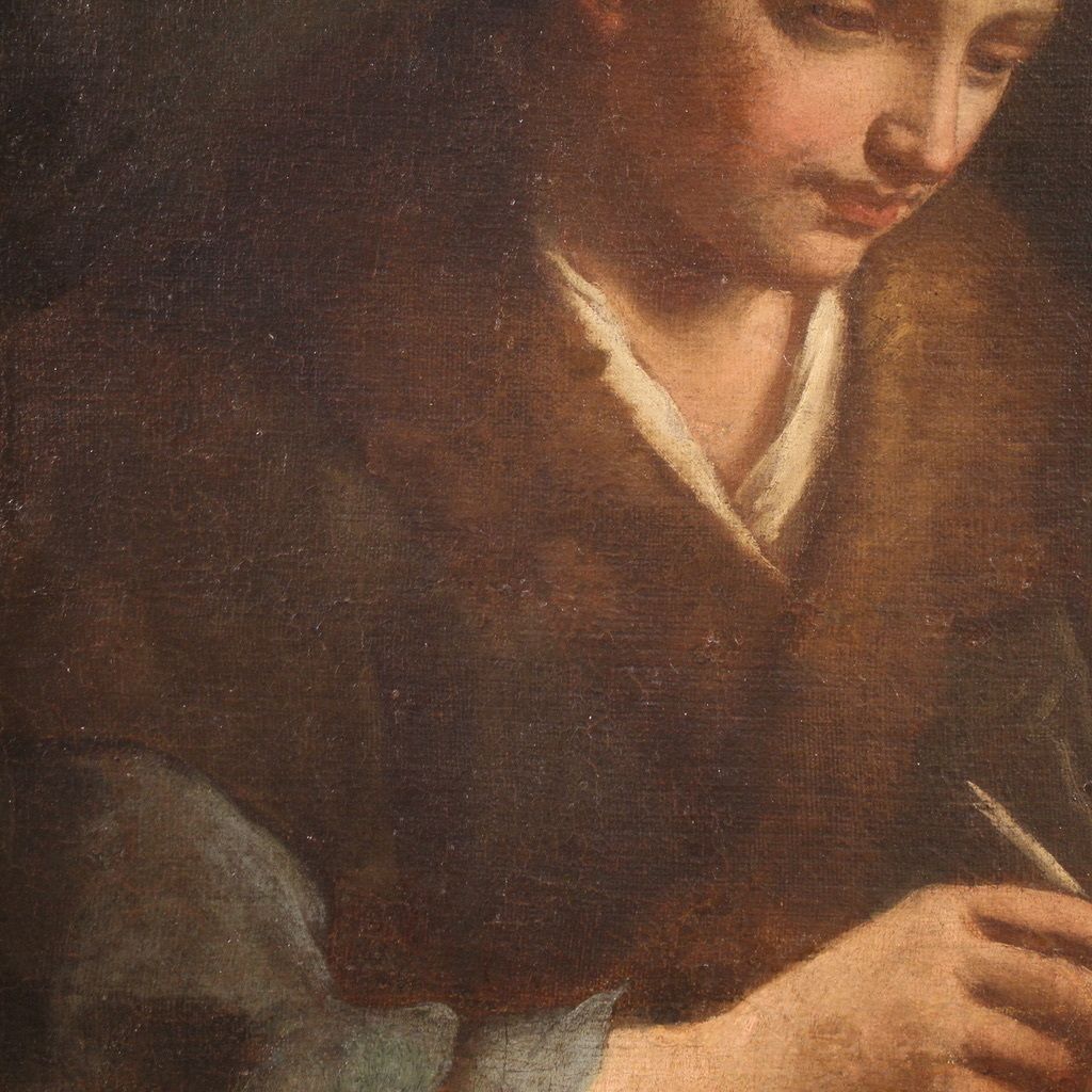 photo for sale Antique Italian Portrait Painting From The 17th Century