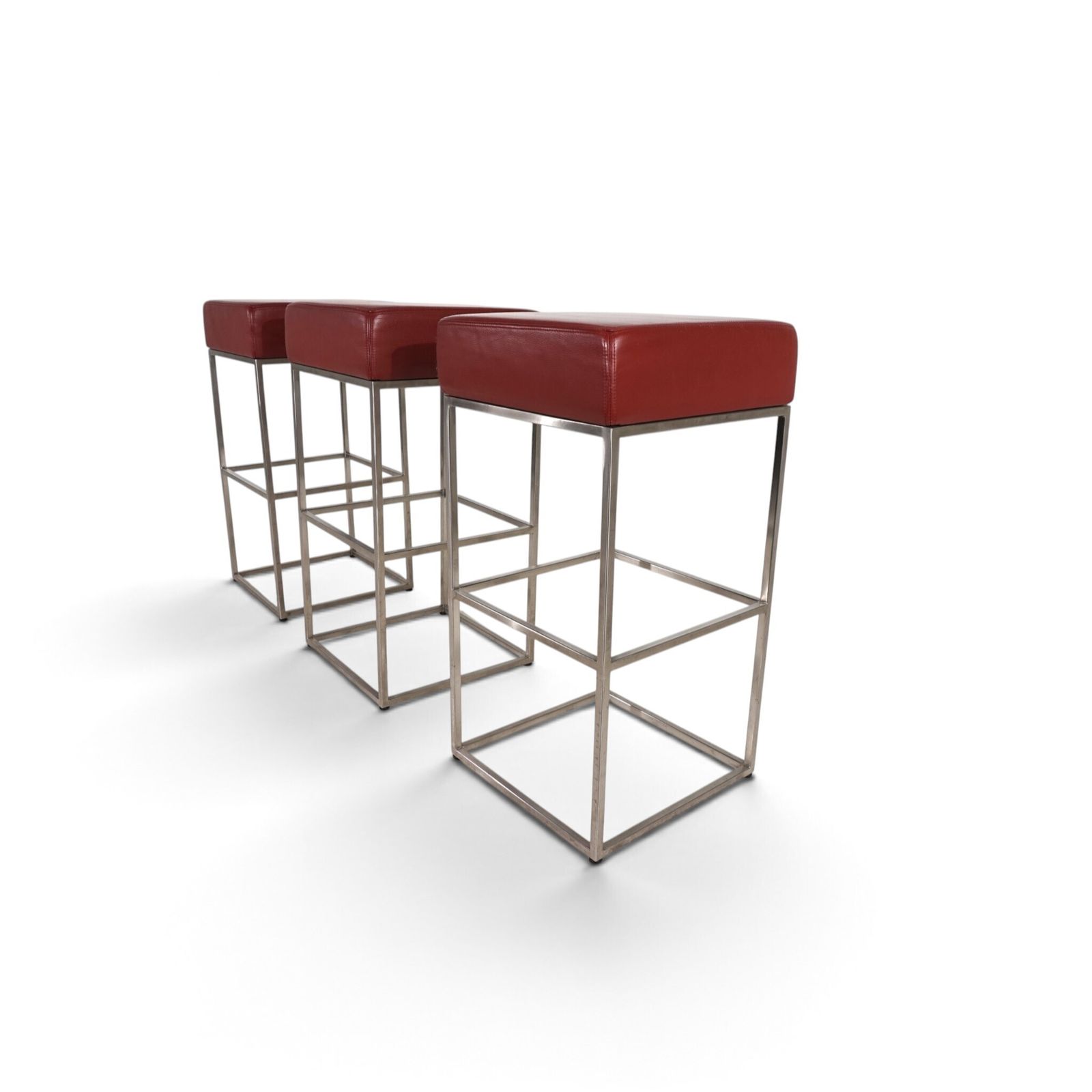 De Sede Set Of 3 Ds 218/55 Leather Bar Stools By Paolo Piva, 2000 photo furniture
