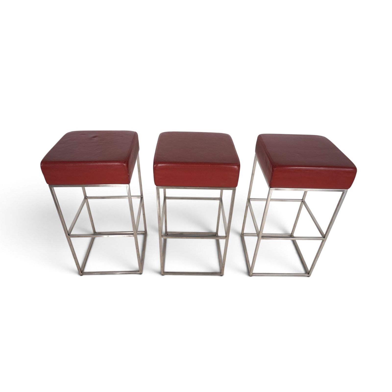 De Sede Set Of 3 Ds 218/55 Leather Bar Stools By Paolo Piva, 2000 photo Meubels