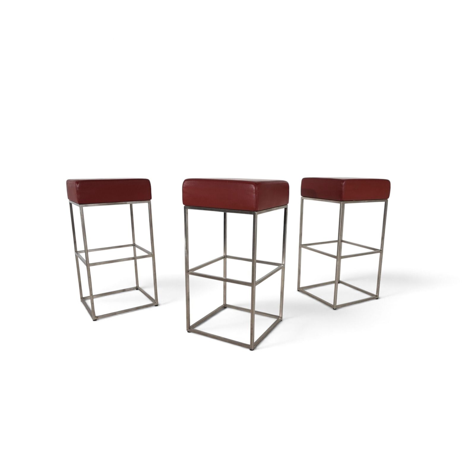 Meubels De Sede Set Of 3 Ds 218/55 Leather Bar Stools By Paolo Piva, 2000 photo