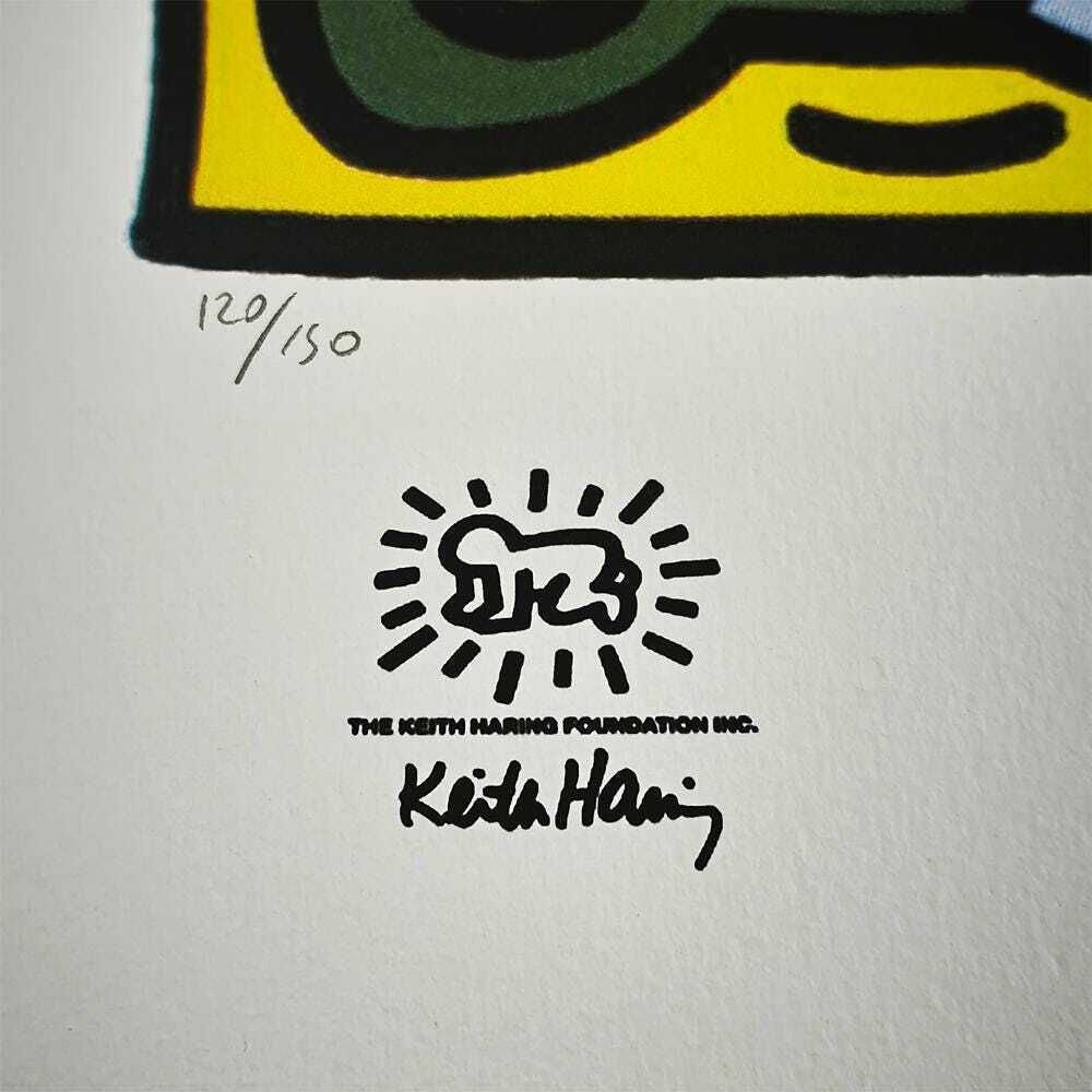 Lithographie en édition limitée Keith Haring, numérotée au crayon, années 1990. photo 385.0