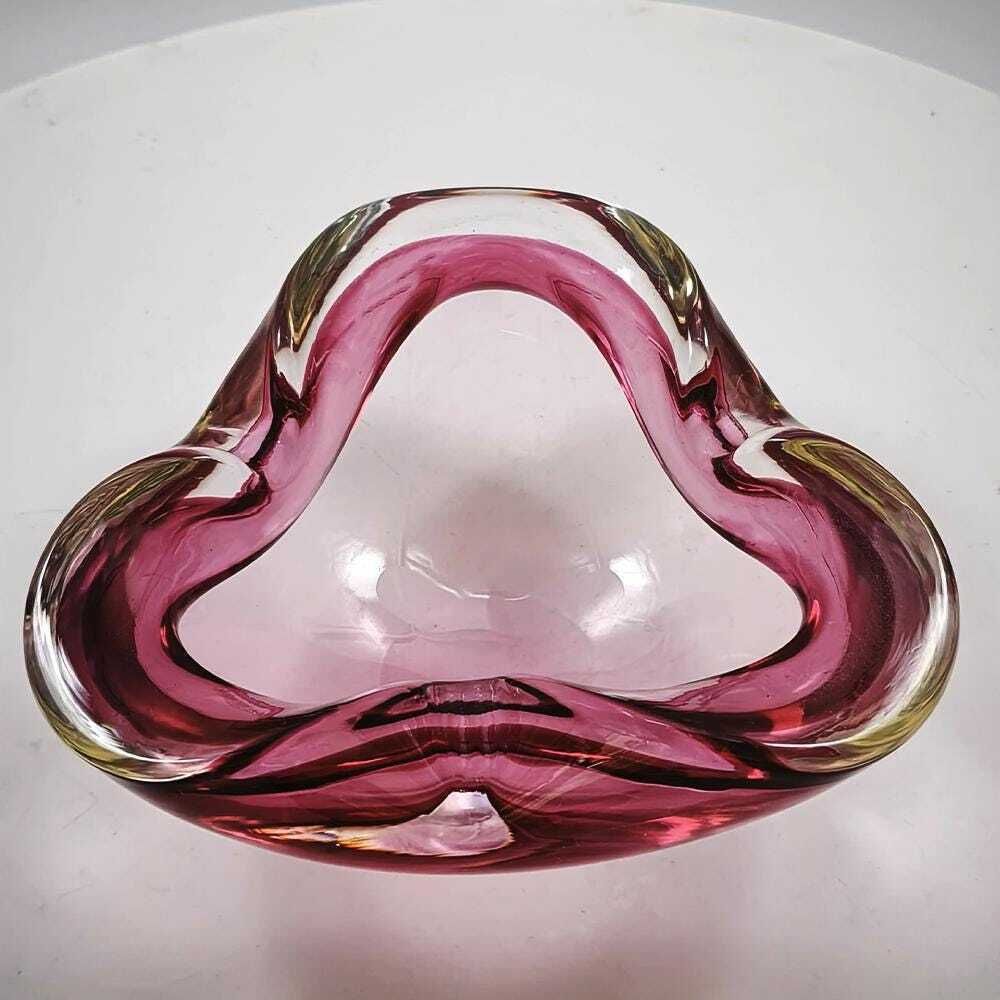 Asbak in Murano-glas van Flavio Poli voor Seguso, ca. jaren 1960. Gemaakt in Italië. 15,5 cm / 6,10 inch photo 215.0