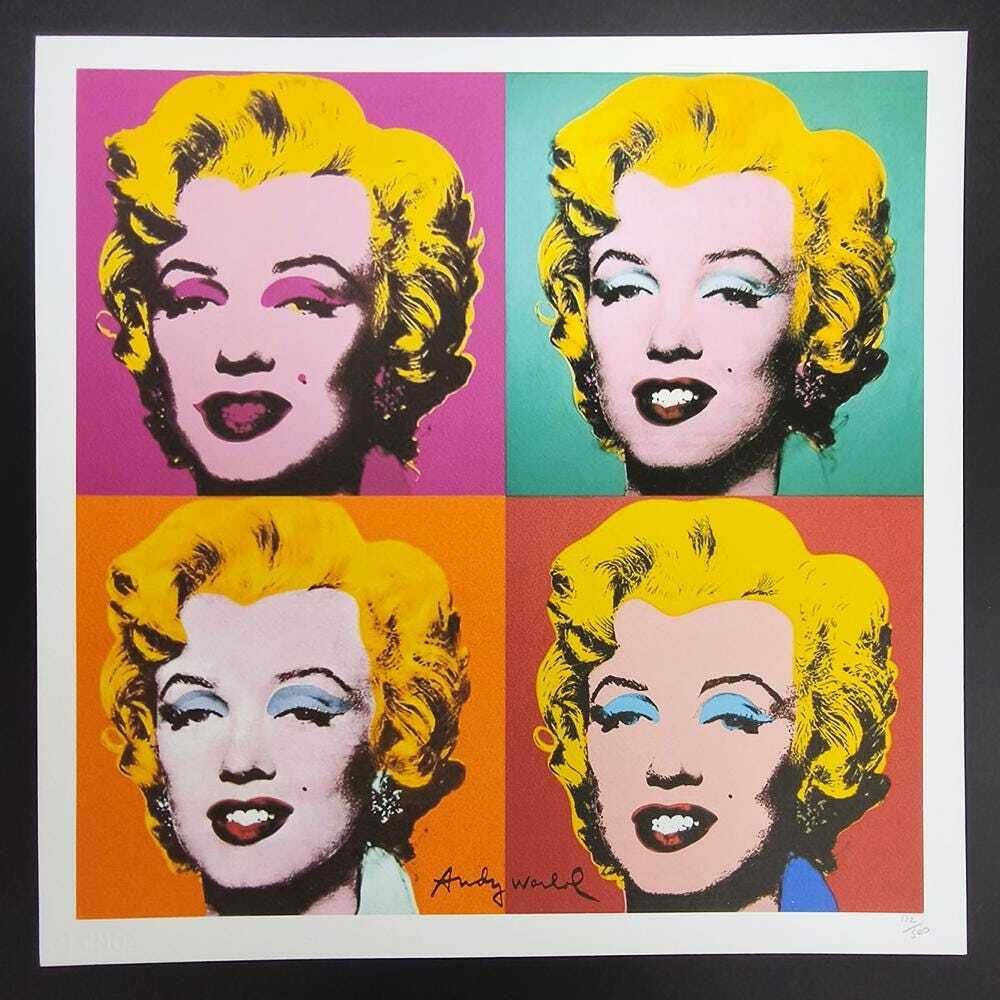 1980s Andy Warhol "Marilyn" Limited Edition Lithograph By Cmoa.    °°°°Ddp Shipping  To The Uk, With Duties Prepaid.