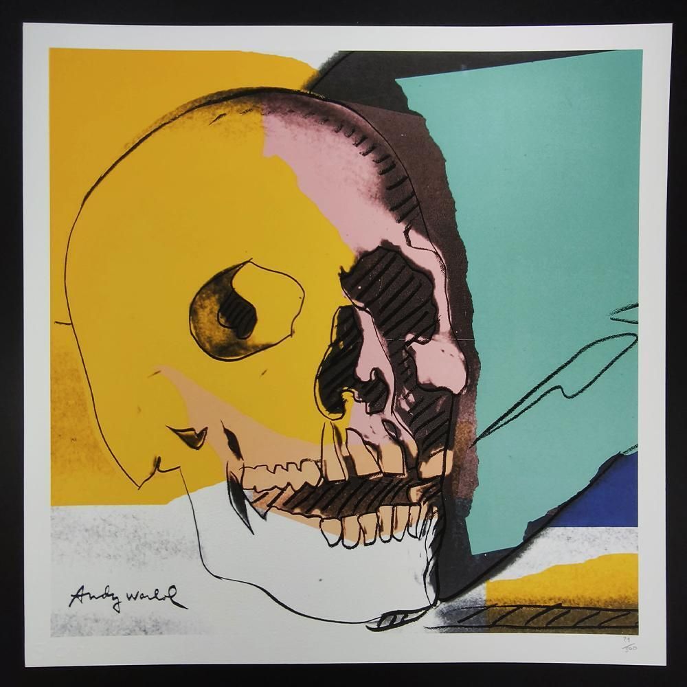 1980s Andy Warhol "Skull" Limited Edition Lithograaf van Cmoa     °°°°Ddp-verzending naar het Verenigd Koninkrijk, met vooruitbetaalde invoerrechten.