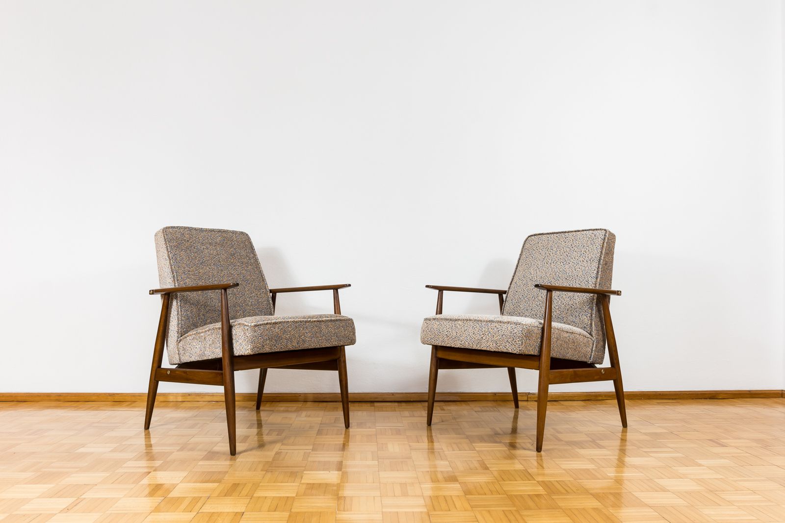 Vintage Armchairs Designed By H. Lis, Poland, 1960's, Set Of 2 photo for sale