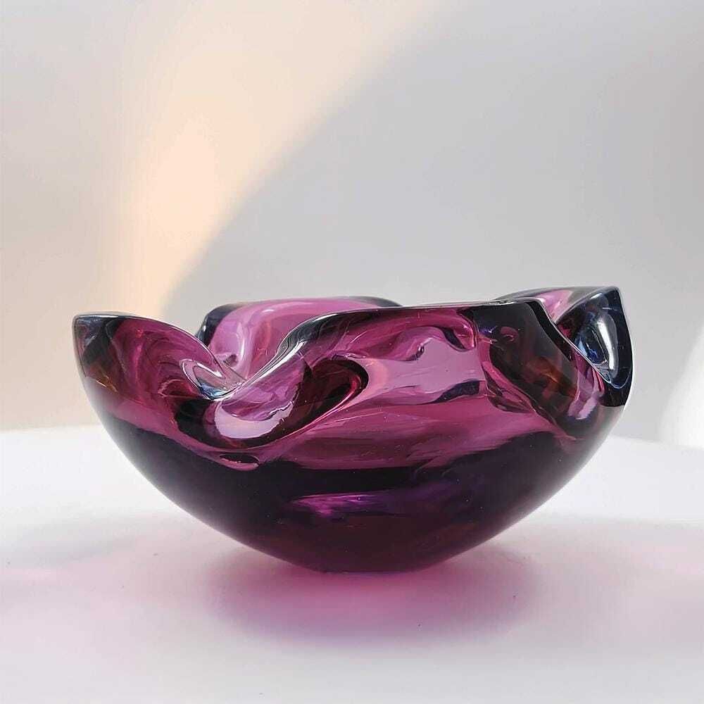Asbak in Murano-glas ca. jaren 1960 van Flavio Poli voor Seguso. Gemaakt in Italië. photo vinterior