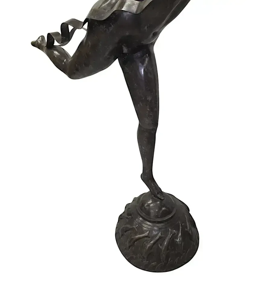 A Fabulous Life Size 20th Century Art Deco Style Bronze Figural Sculpture Depicting The Greek Mythological Maiden 'Atalanta' photo furniture