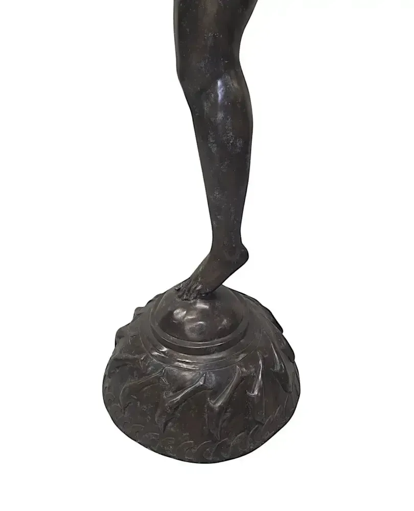 Levensgrote art deco bronzen figuratieve sculptuur, 20e eeuw, voorstellende de Griekse mythologische figuur 'Atalanta' photo 8540.0