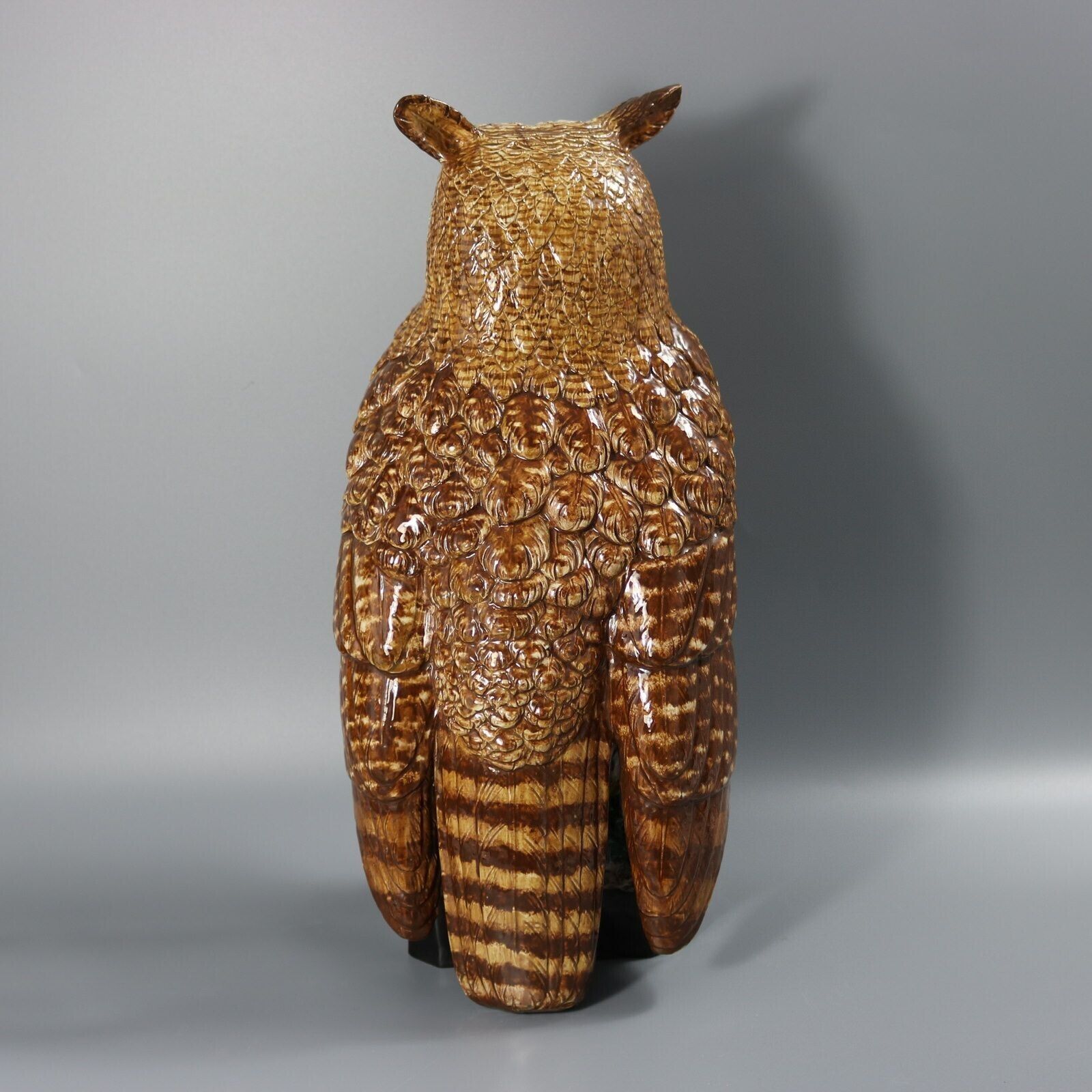 Rare Hugo Lonitz Majolica Eagle Owl Figure photo Home Decor
