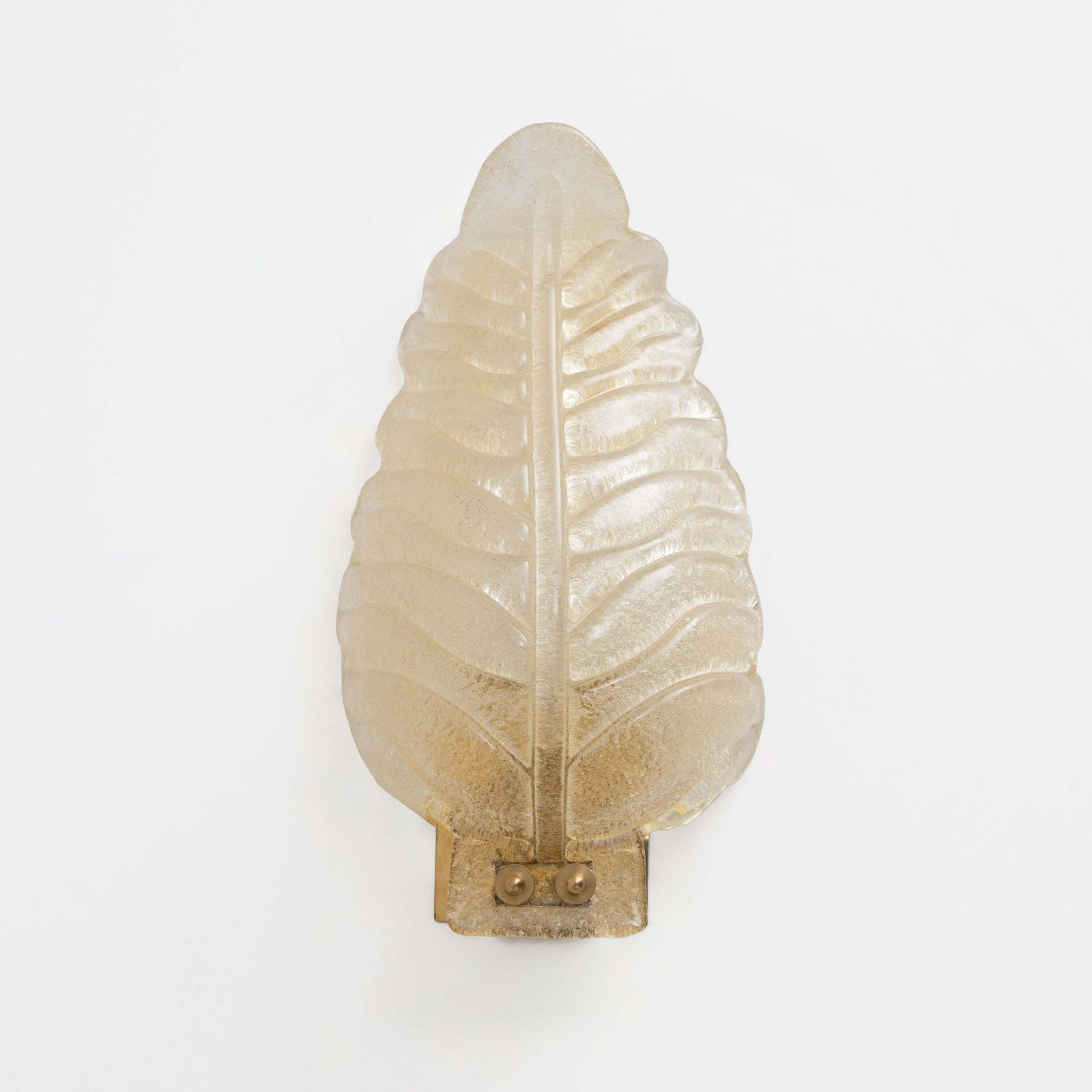 Paar Wandlampen in Barovier & Toso Stijl, Mid-Century Modern Murano Glas met Goudblad photo furniture