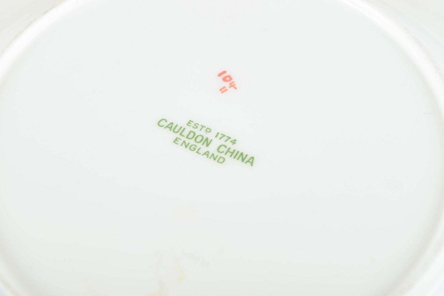 Cauldon China, Engeland. Drie Diepe Faience Borden met Oosters Patroon. photo Woonaccessoires