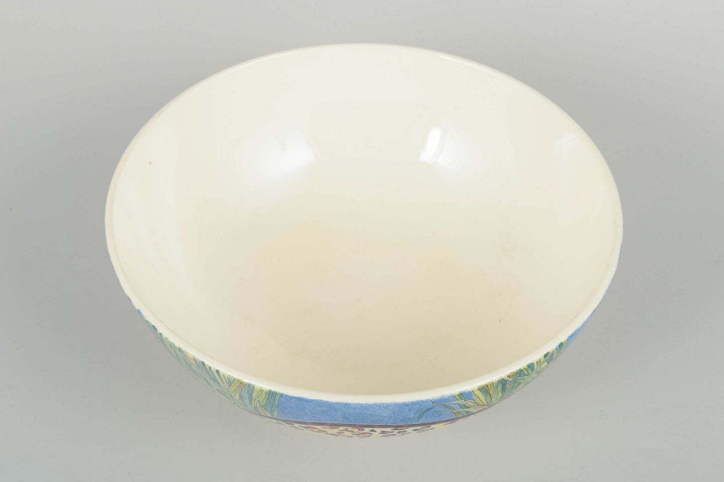 Gien, France. "Savane", serveerschaal in faience, jaren 1980. photo furniture