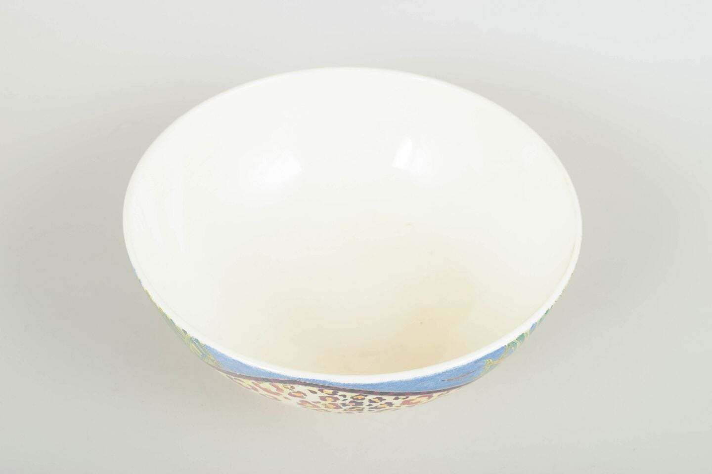 Gien, France. Grote "Savane" serveerschaal in faience, jaren 1980. photo furniture
