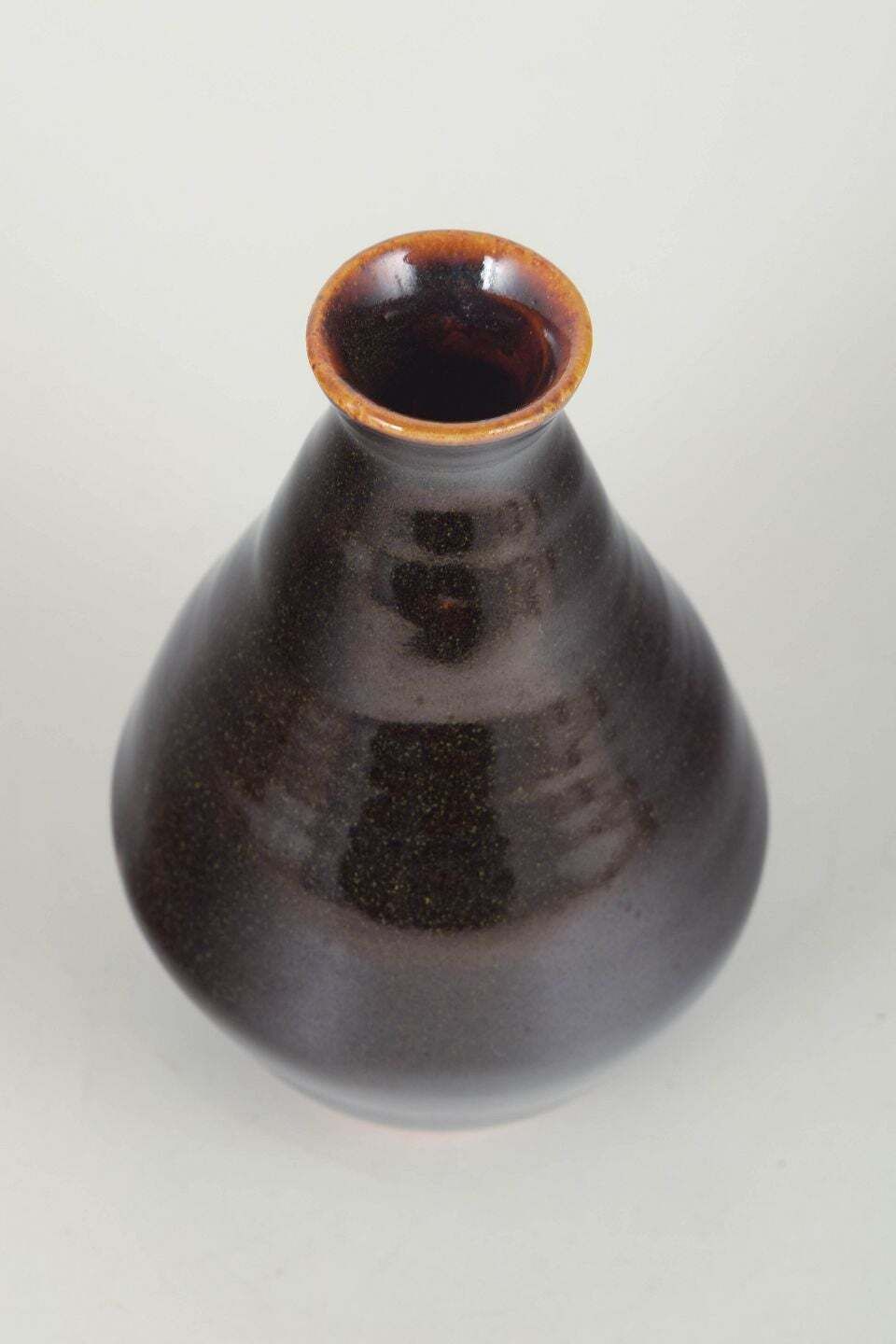 Helene Søs Schjødts For L. Hjorth, Bornholm. Stoneware Vase In Deep Dark Glaze. photo furniture