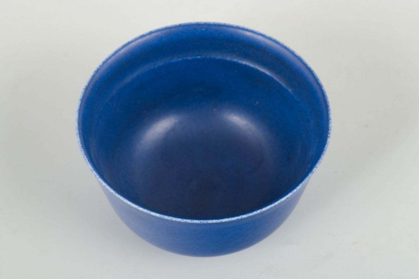 Saxbo, Denmark. Ceramic Bowl With Deep Blue Glaze. Mid 20th C. photo furniture