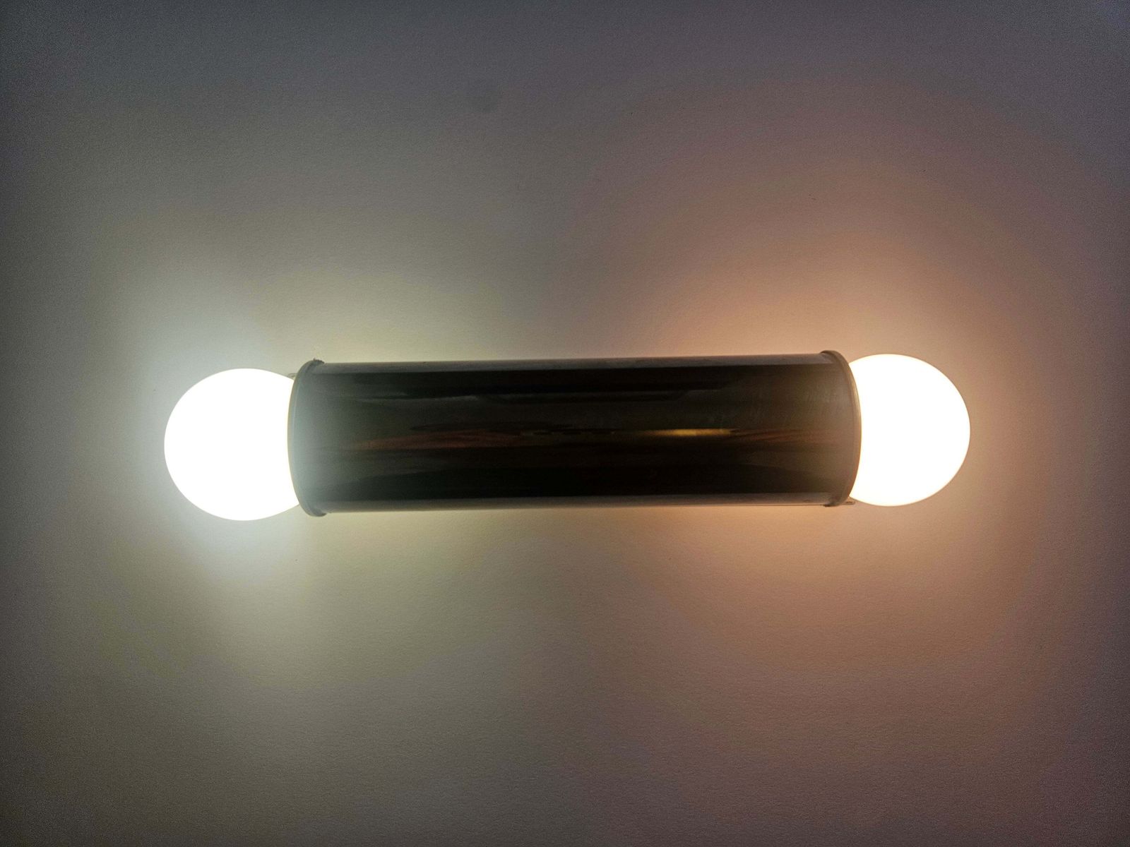 502.0 Rare Midcentury Chrome And Brass Tubular Wall Lamp Tz Schmitz Leuchten, 1970s photo