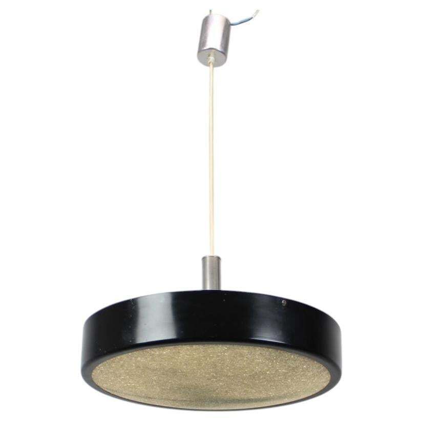 Napako 1950s Ufo Pendant Light, Czechoslovakia, Mid Century Modern Space Age Des